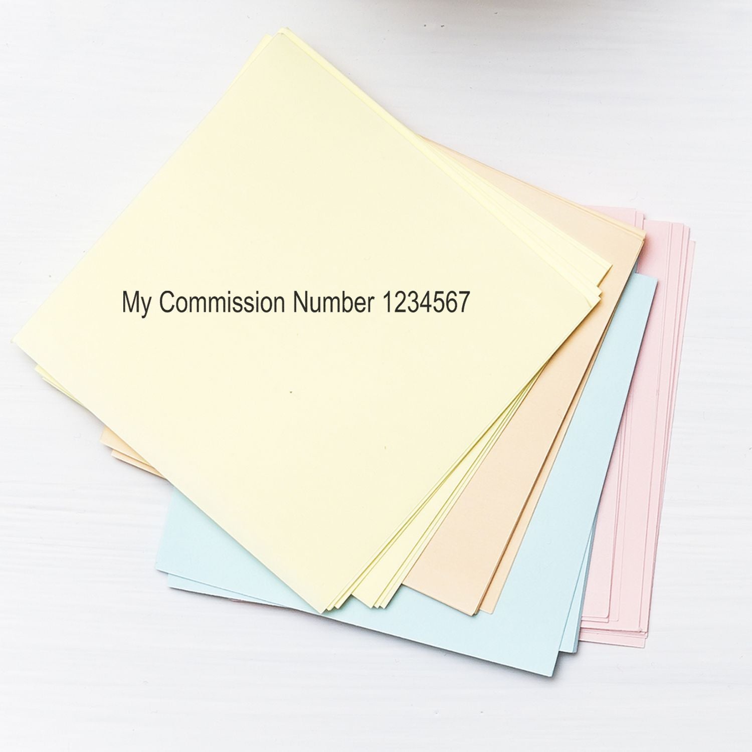 Commission Number Stamp In Use 4