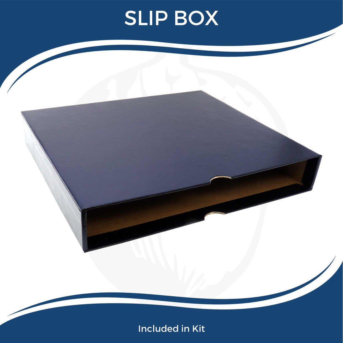 Black slip box packaging included in kit, durable protective storage box for documents or products