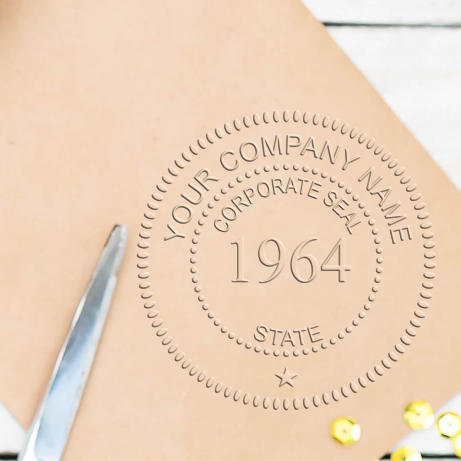 Pink Hybrid Corporate Embosser