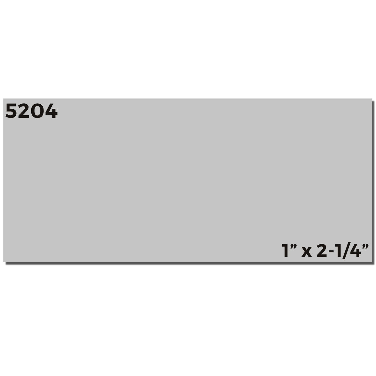 Gray 5204 color swatch sample, 1" x 2-1/4" rectangular paint chip with product code text.