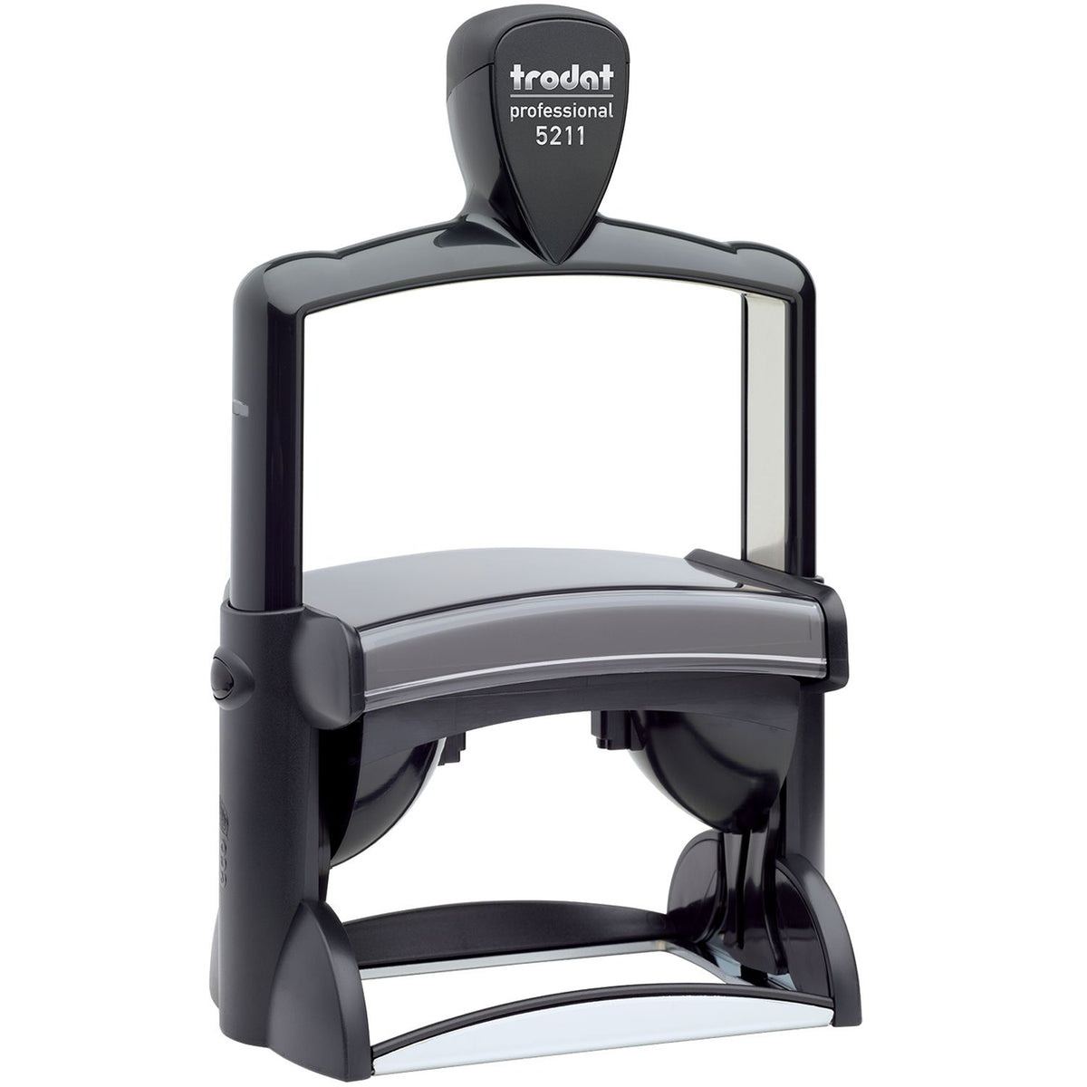 Trodat Professional 5211 self-inking rubber stamp in black, durable office stamp for custom imprinting