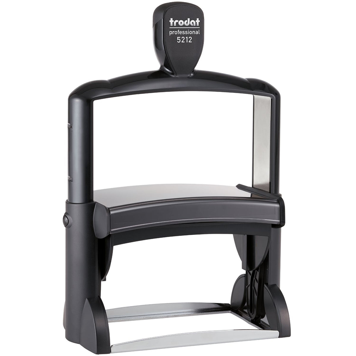 Trodat Professional 5212 self-inking stamp, black heavy-duty office date stamp tool