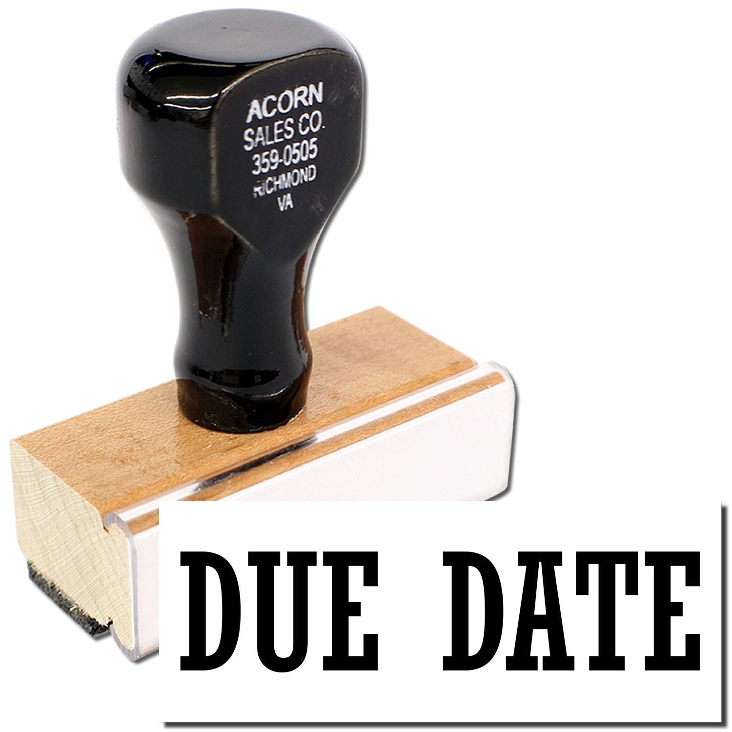 Due Date Rubber Stamp Main Image
