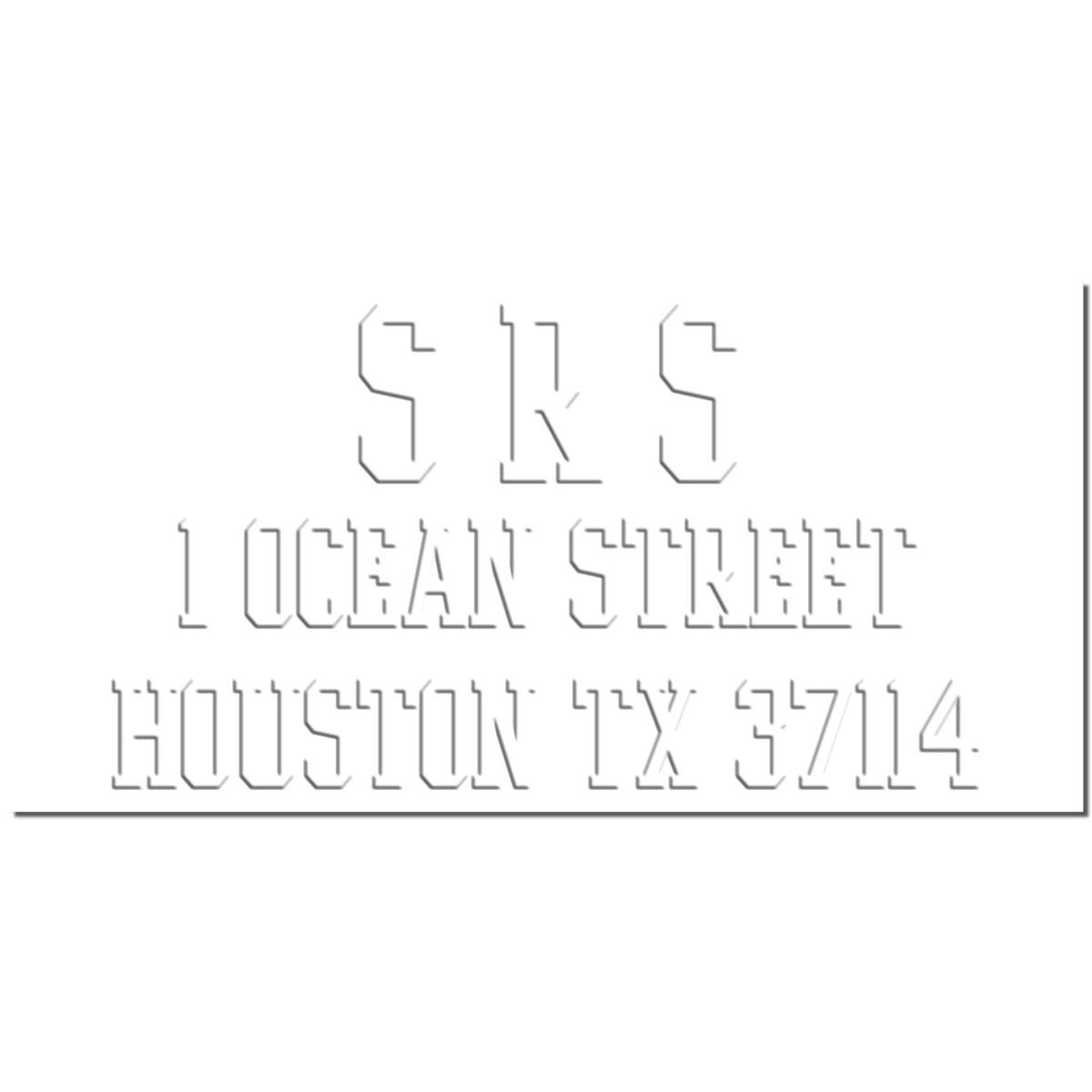 Stylized text logo reading SK Local Street Houston TX 7714 on a white background.