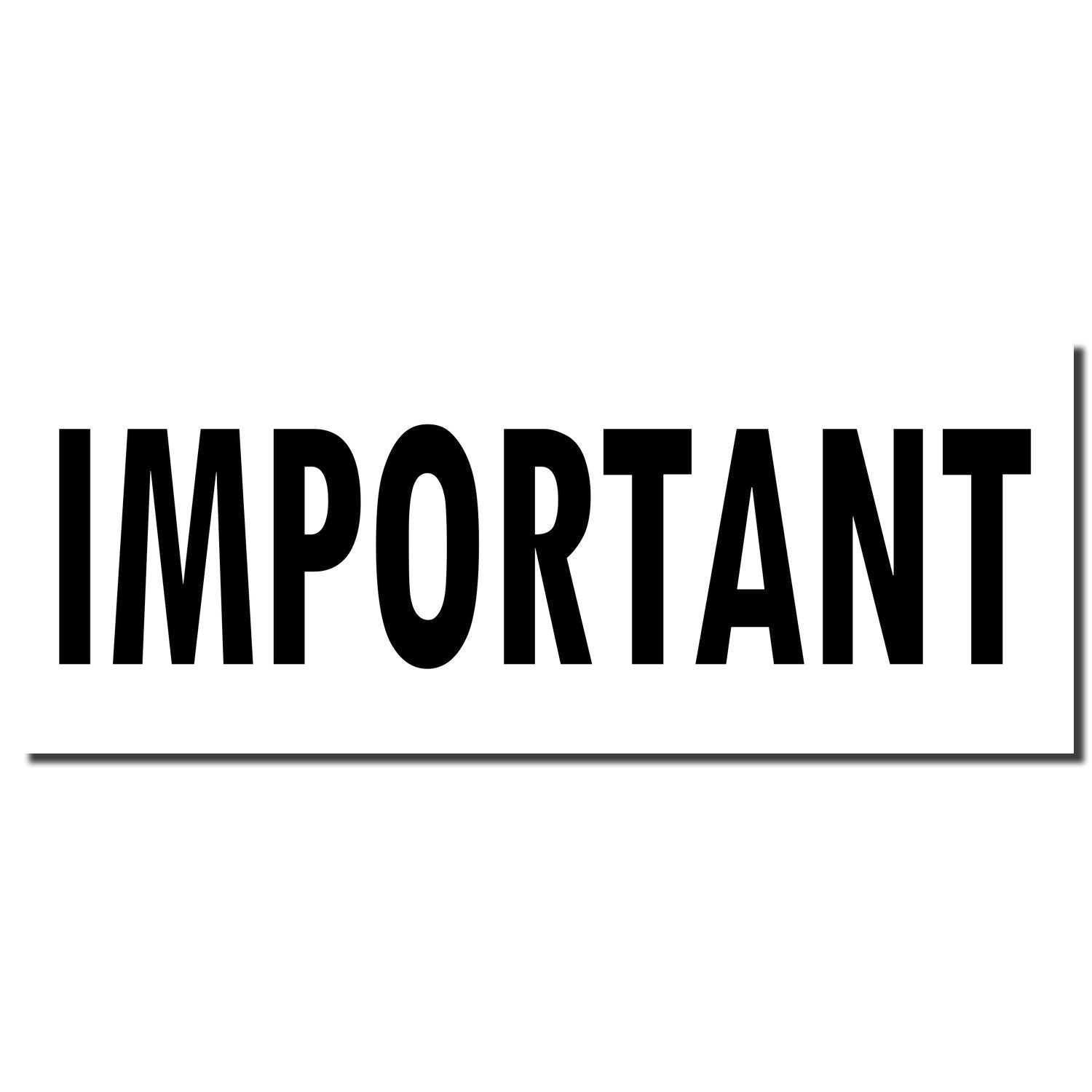 Bold black IMPORTANT text on a white background, emphasizing a key notice or alert.