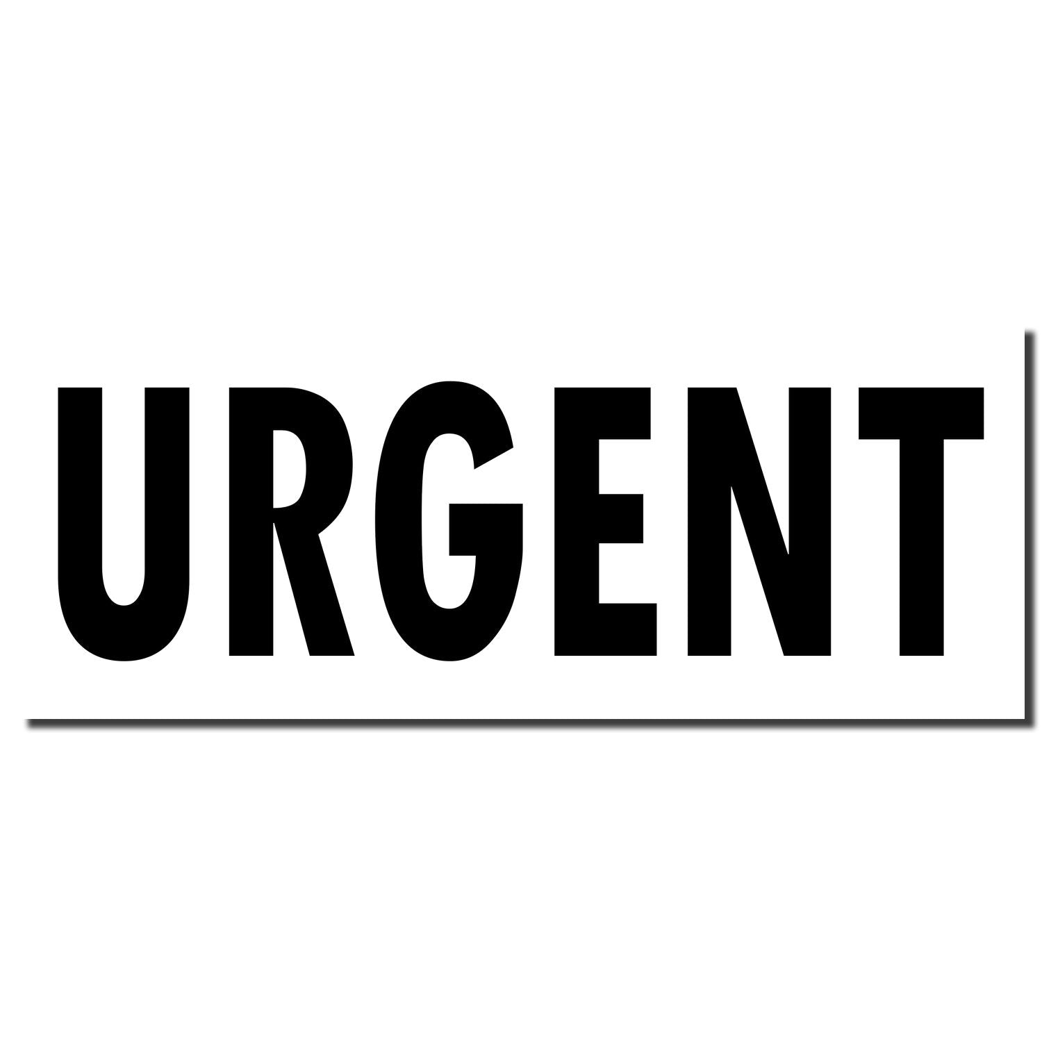 Bold black URGENT text on a white background, ideal for an urgent notice or warning message.