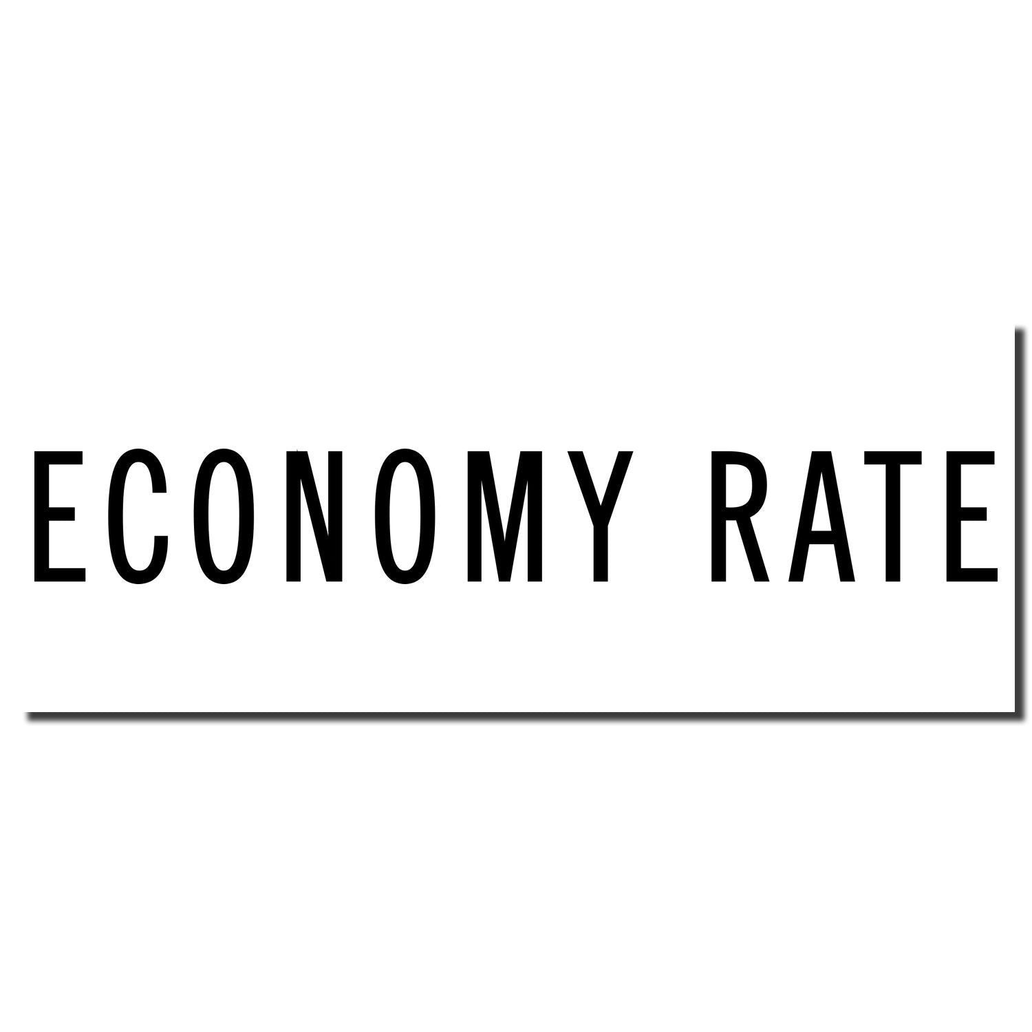 Economy rate label in bold black text on white background, indicating an affordable pricing option.
