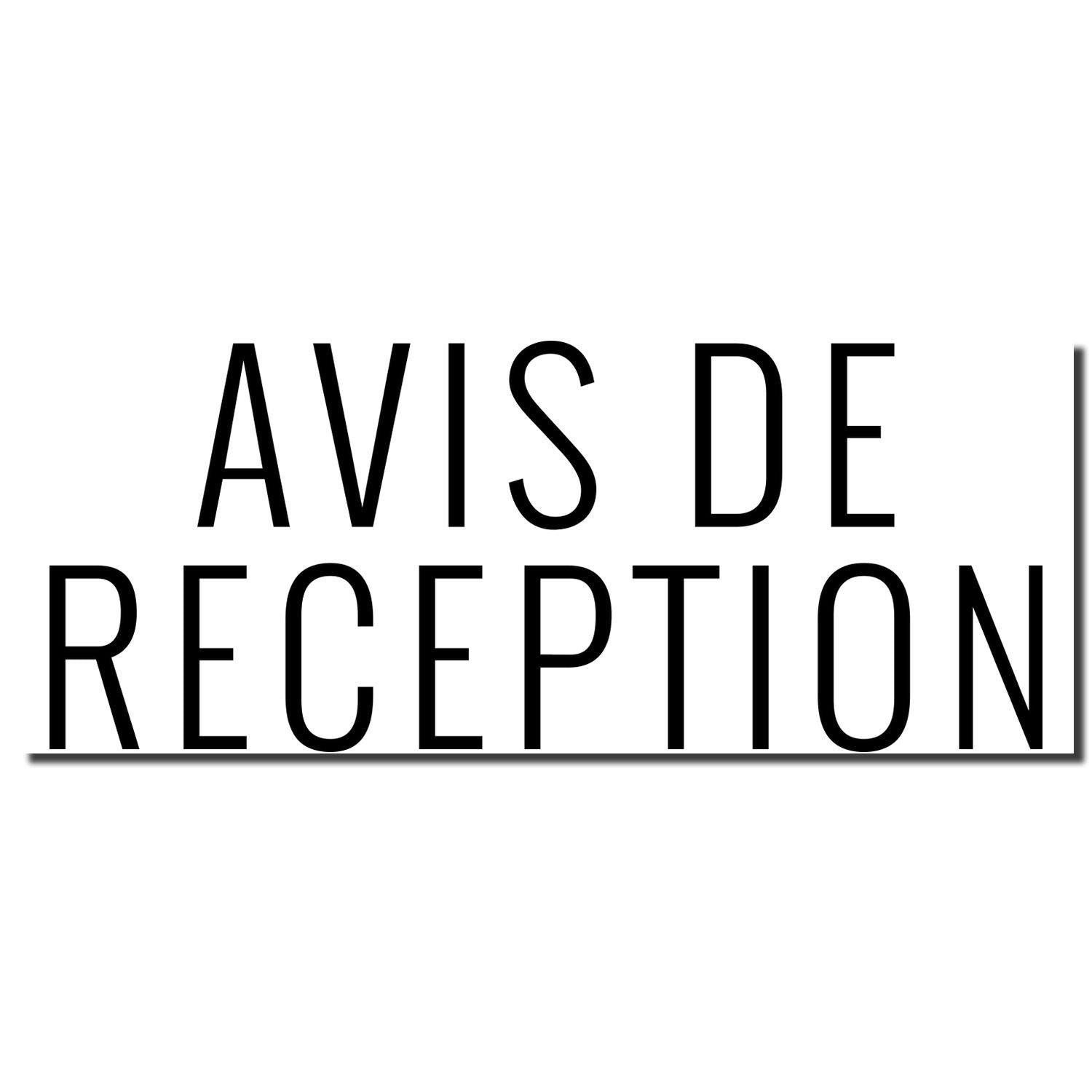 Avis de rception document in French, confirming mail delivery and receipt confirmation for registered letters.