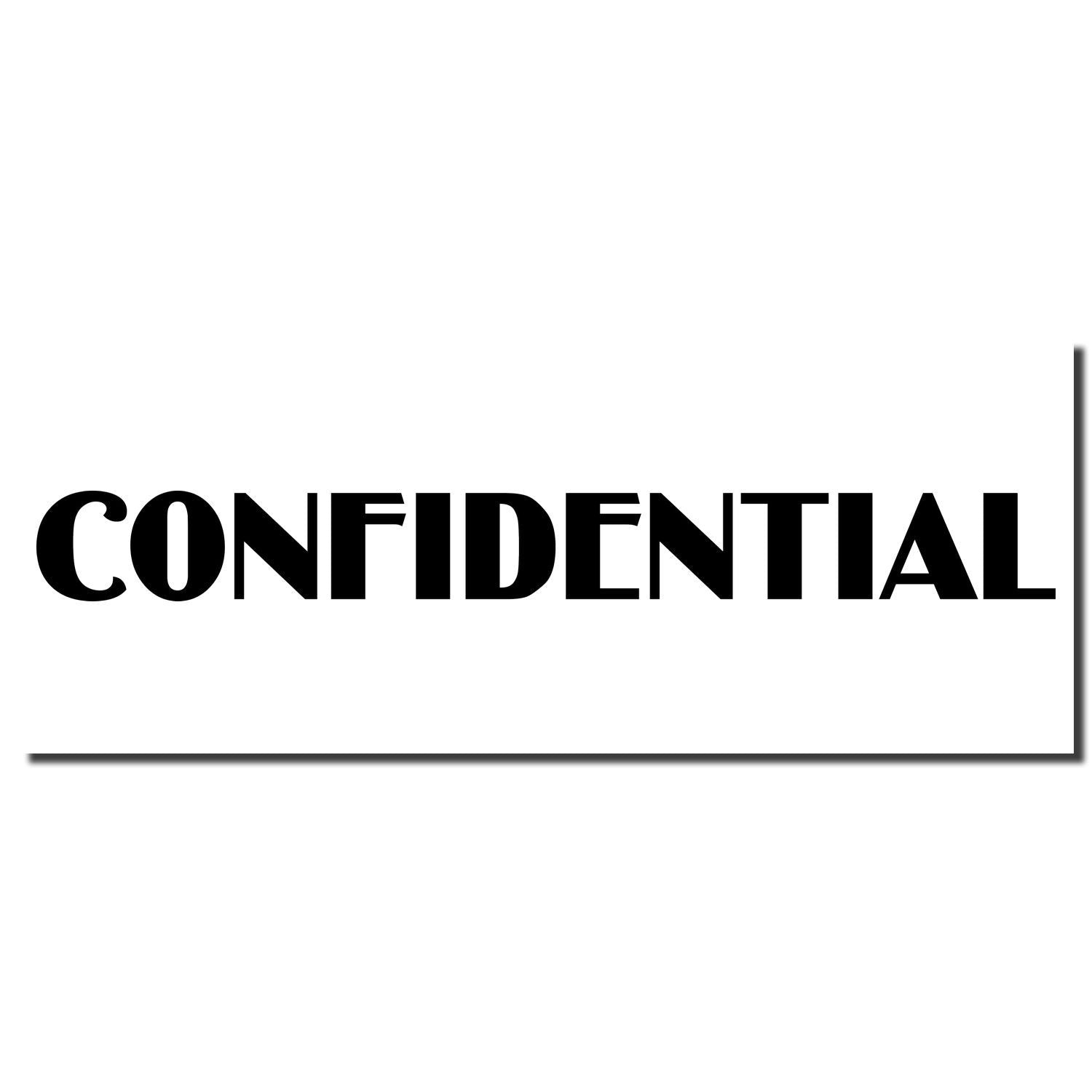 Bold black CONFIDENTIAL text on a white background, indicating a private or restricted document.