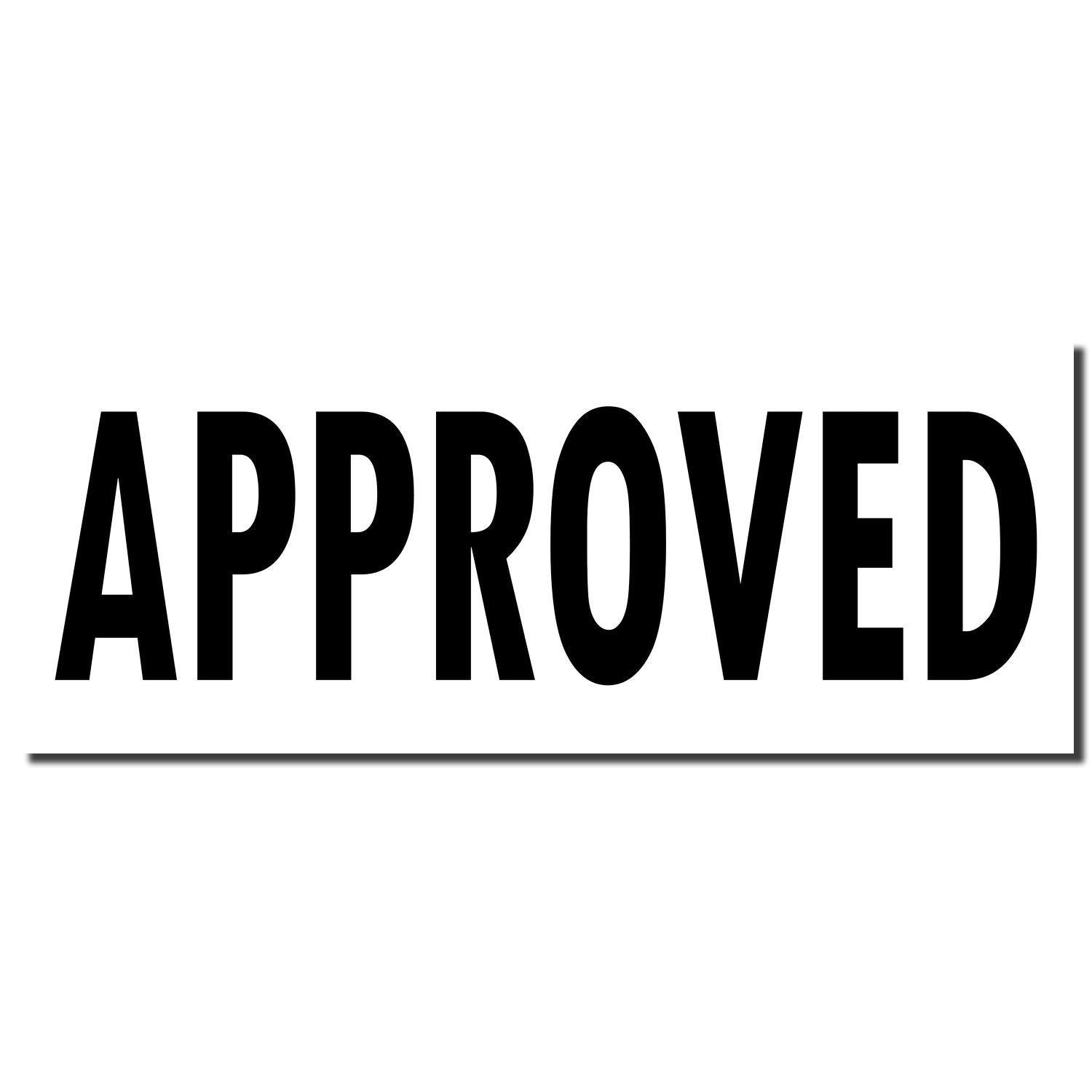 APPROVED approval stamp indicating confirmed status for documents, forms, and quality checks
