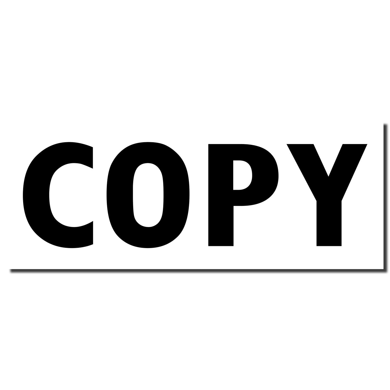 Bold black Copy text on white background, representing copywriting, document copying, or duplication branding.