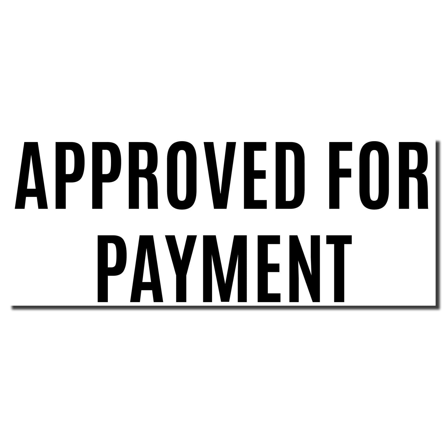 Approved for Payment stamp graphic indicating invoice approval and readiness for payment processing.