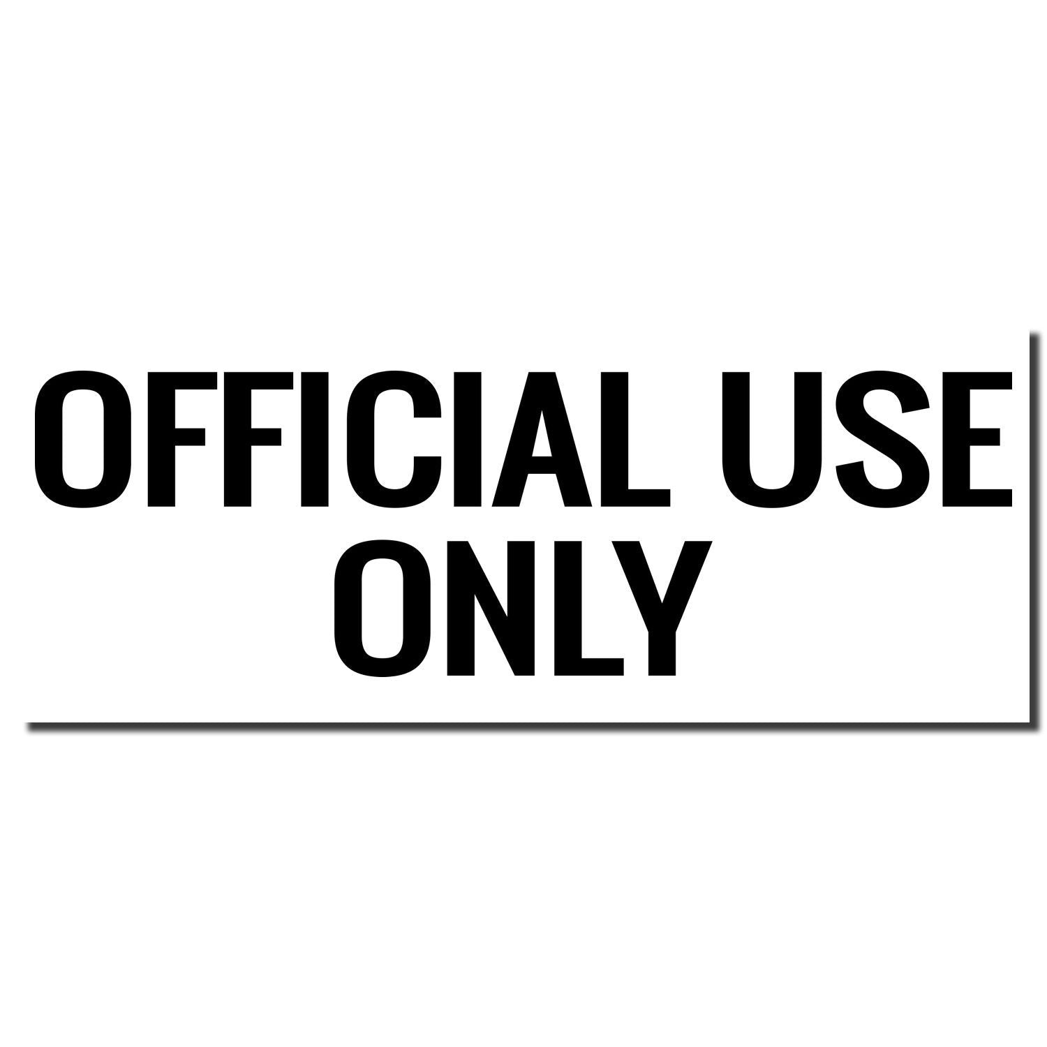 Official Use Only sign with bold black text on a white background, indicating restricted access or confidential document use.