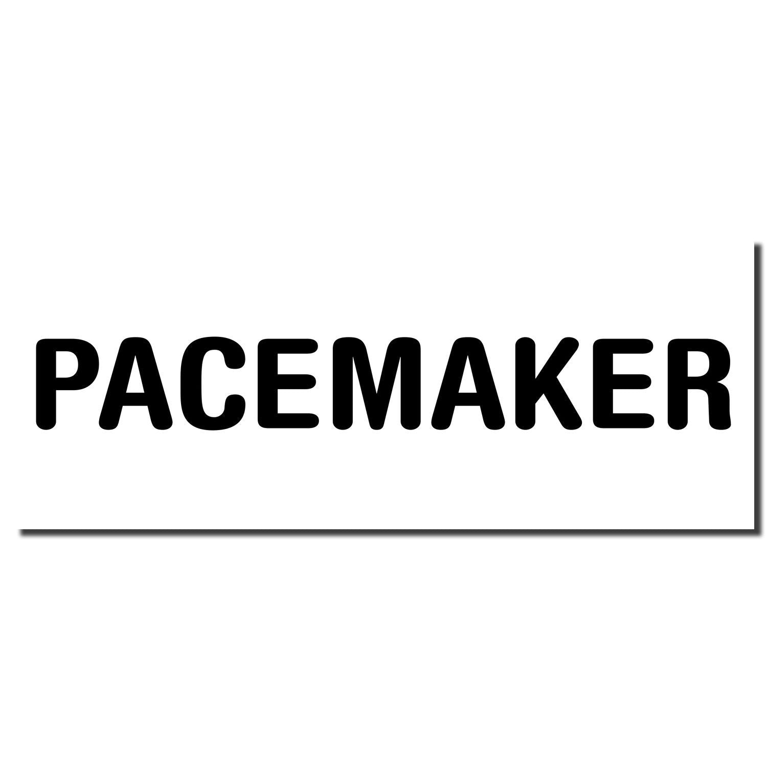 PACEMAKER bold black text on a white background with a subtle shadow effect.