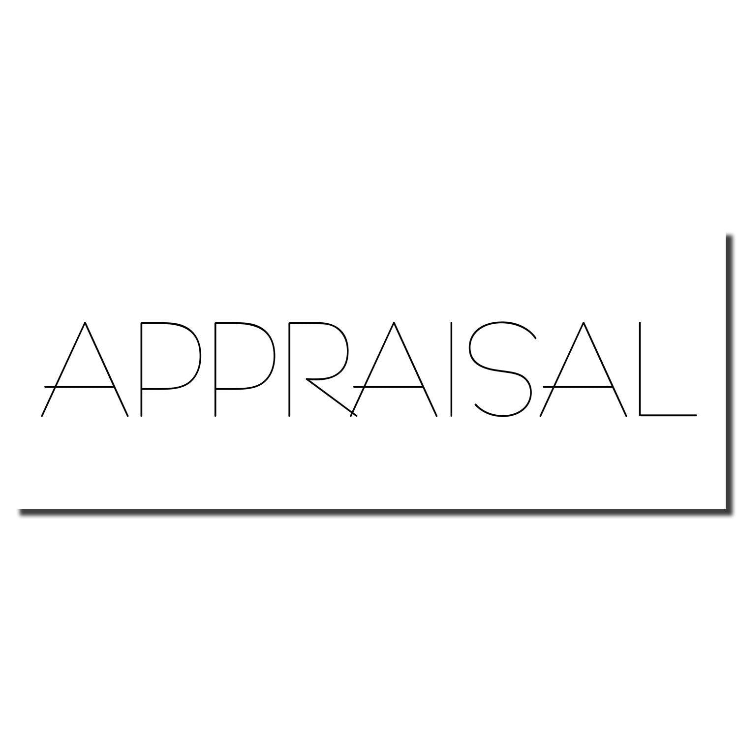 Stylized APPRAISAL wordmark on white background, representing appraisal services and valuation branding.