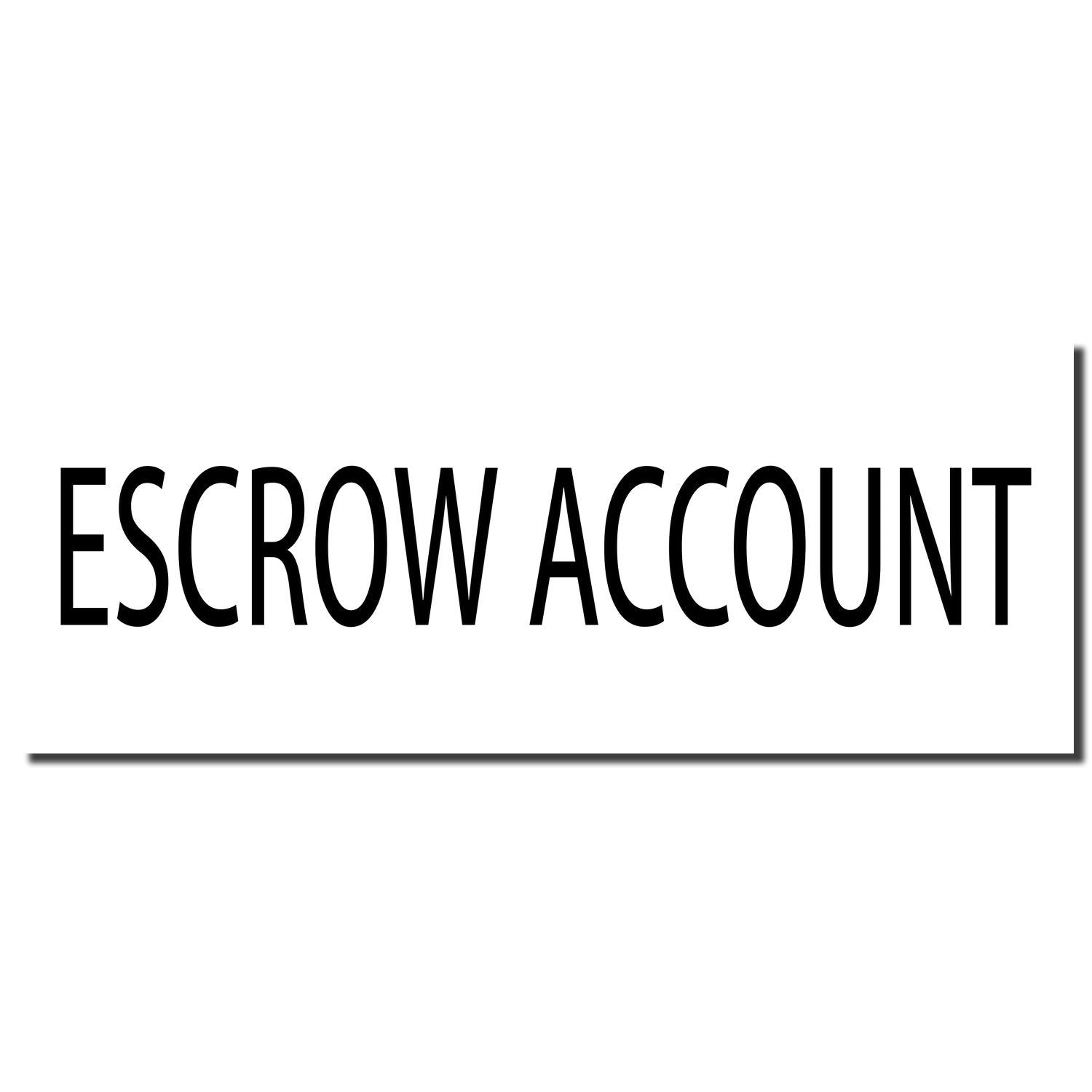Escrow account logo with the words Escrow Account indicating secure funds handling for real estate transactions.