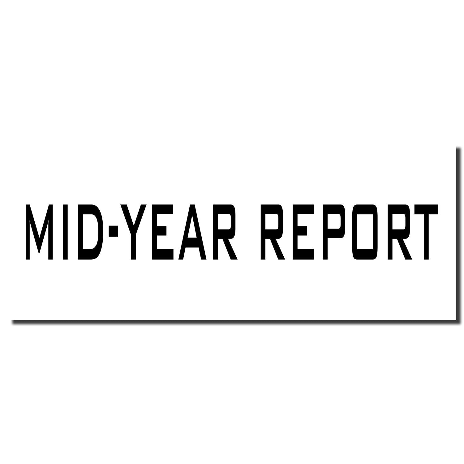 Mid-year report title on a clean white background with bold black text and modern minimalist design.