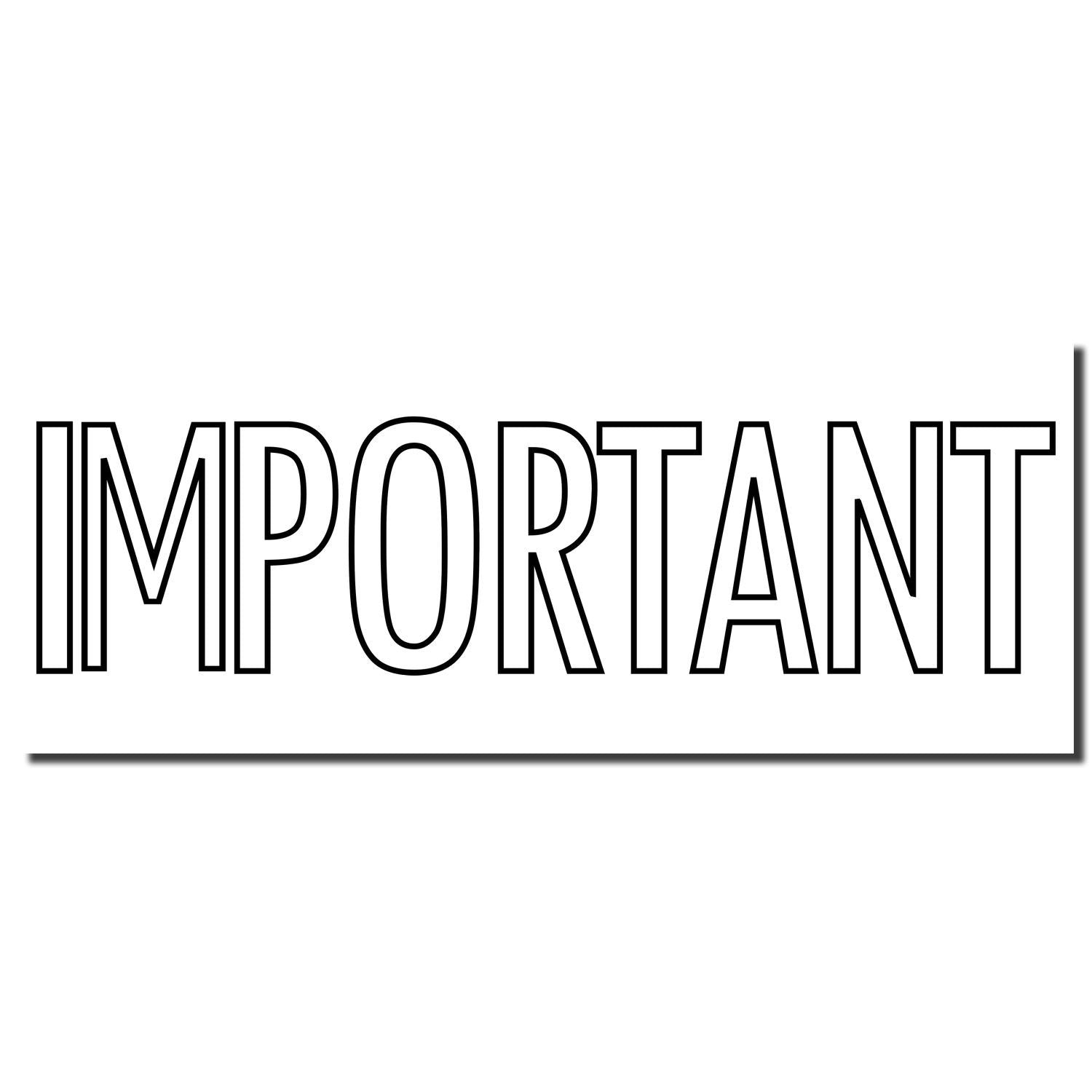 Bold outlined IMPORTANT text in black on a white background.