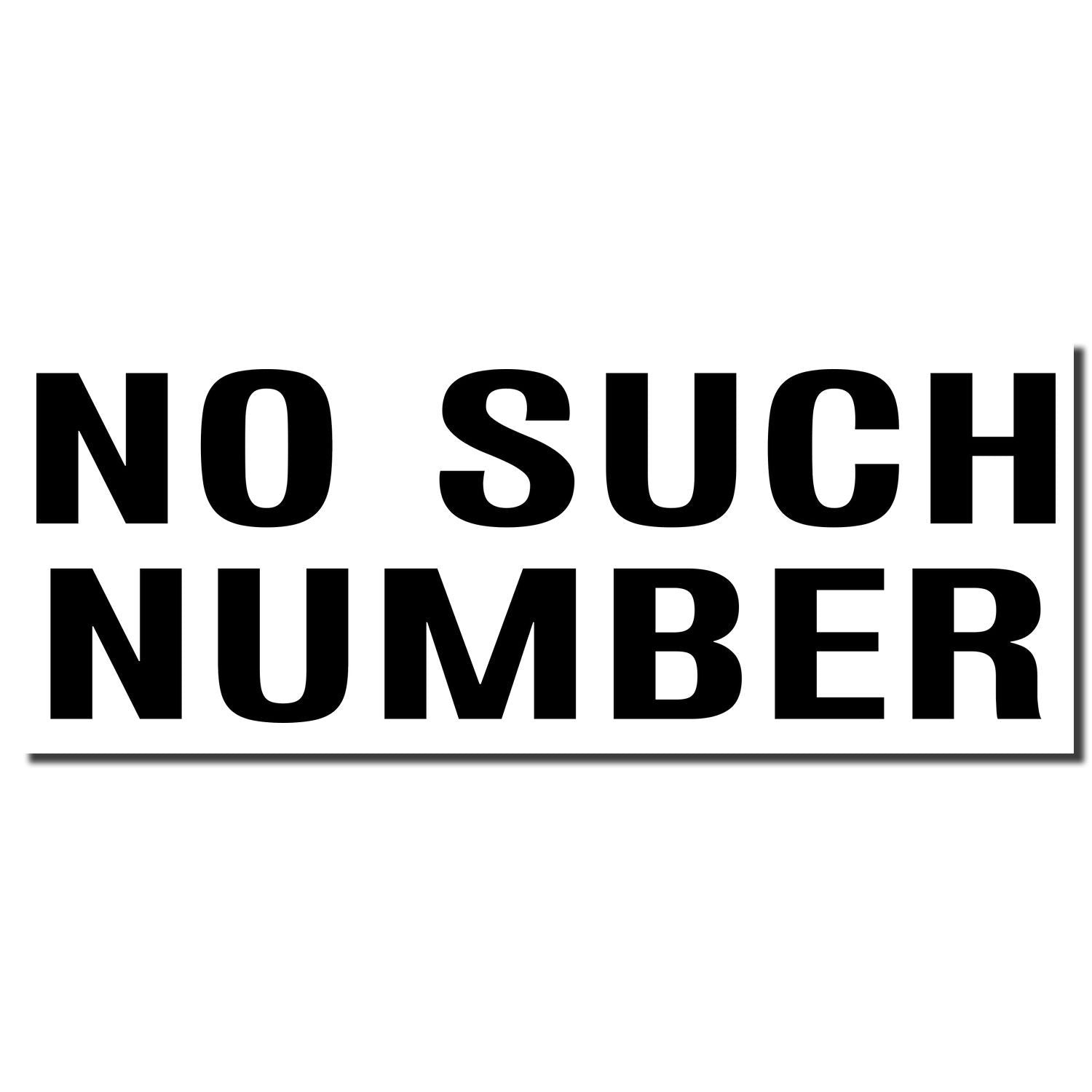 No such number message in bold black text, indicating a missing or invalid number reference.