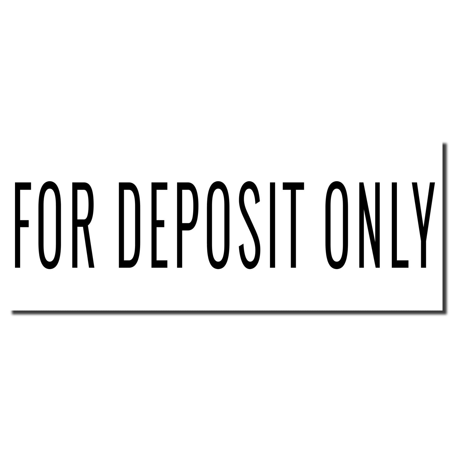 For Deposit Only stamp text on deposit check indicating funds must be deposited, not cashedbank endorsement sign
