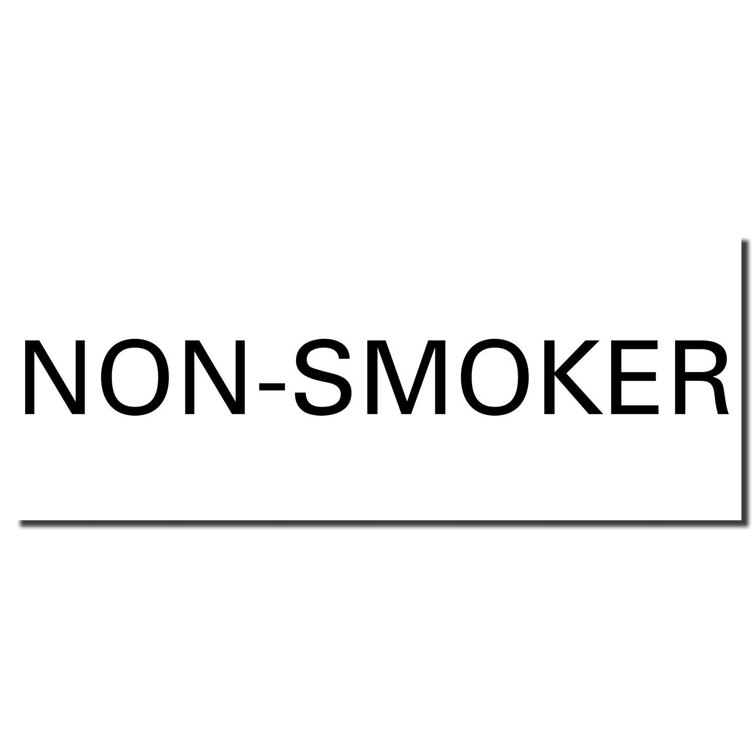 Non-Smoker sign text indicating a no-smoking area for guests and visitors.