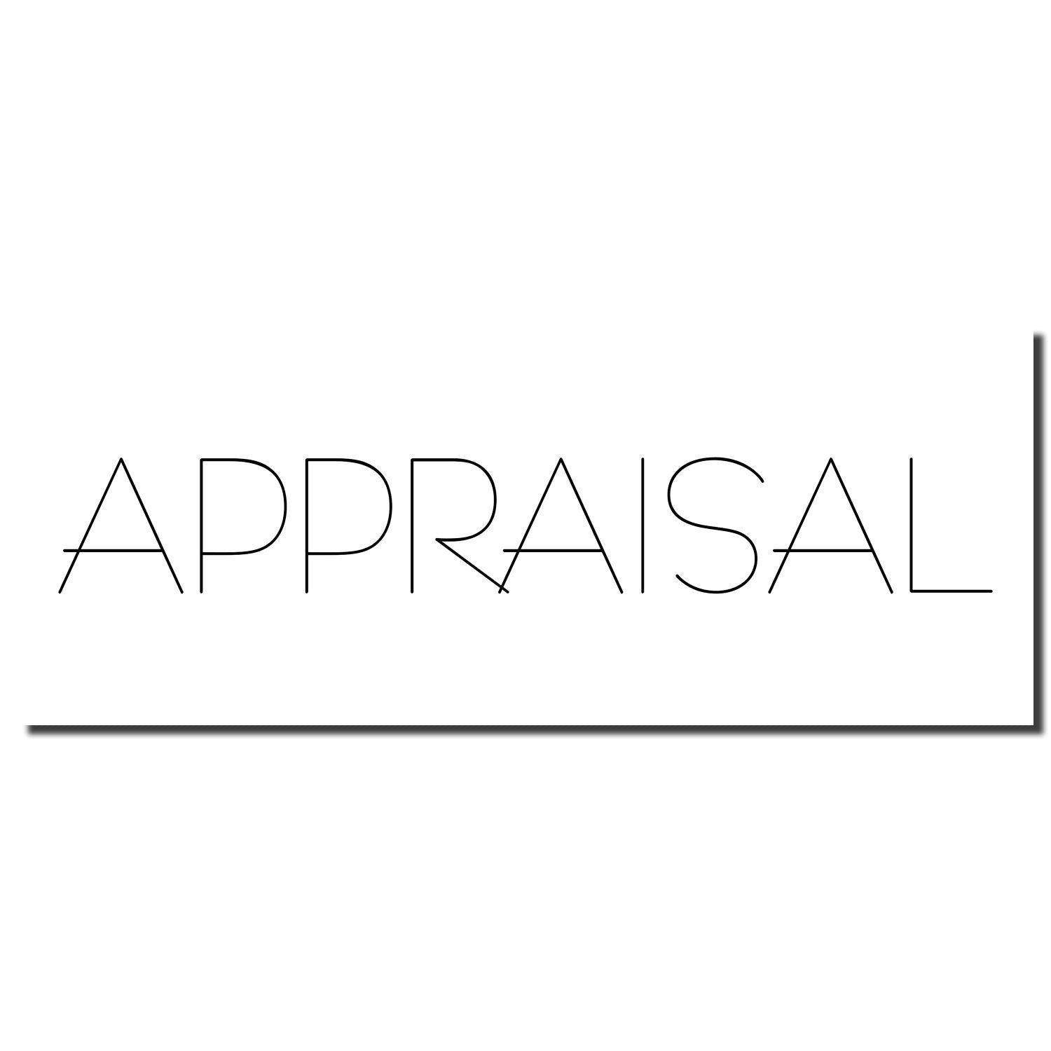Appraisal wordmark logo on white background for property appraisal services and valuation branding.
