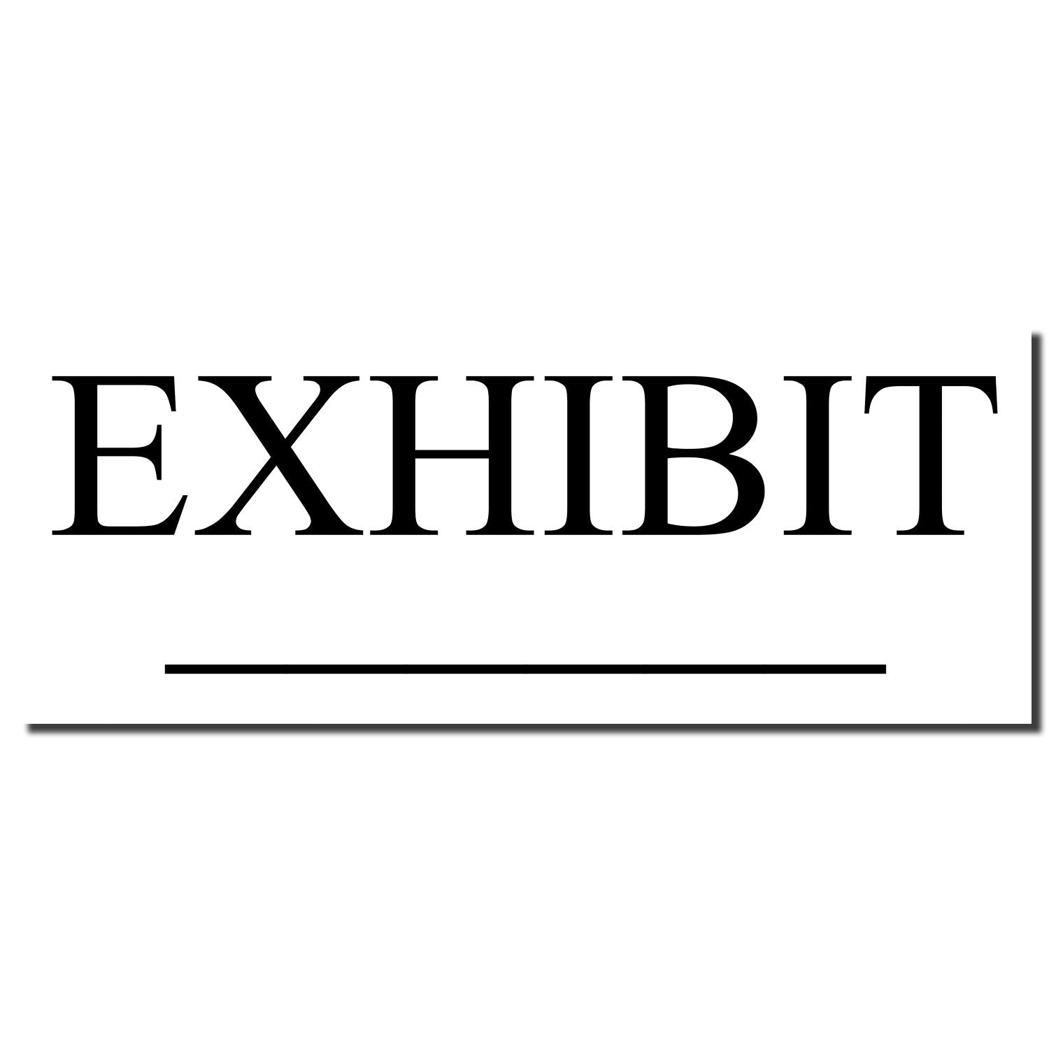 EXHIBIT label in bold black serif type on white background, used to identify evidence or exhibit documents.