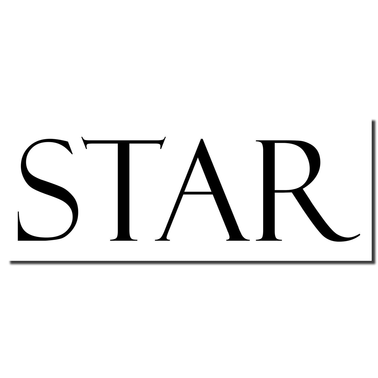 STAR logo wordmark with bold black serif letters on a white background for brand identification.