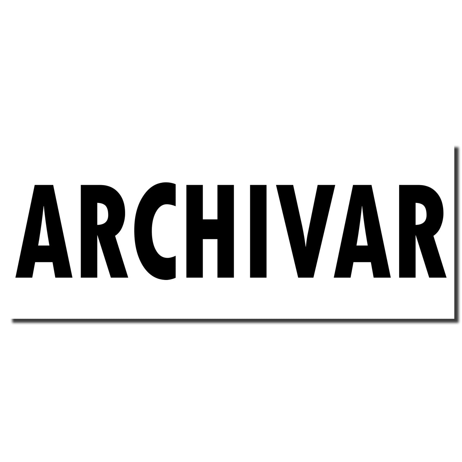 ARCHIVAR brand logo with bold black text on white background for document archiving services.