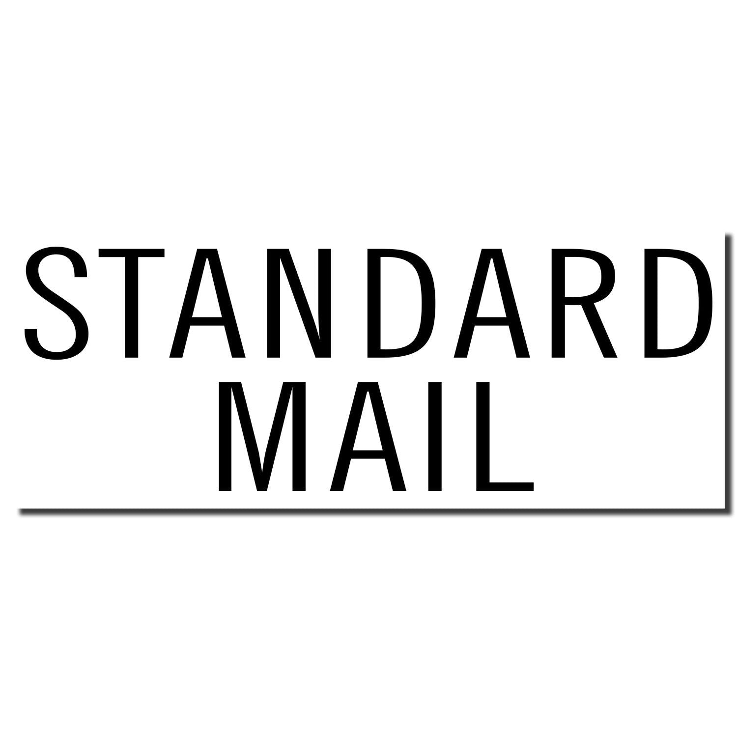 Standard Mail black text on a white background, simple minimalist typography design.