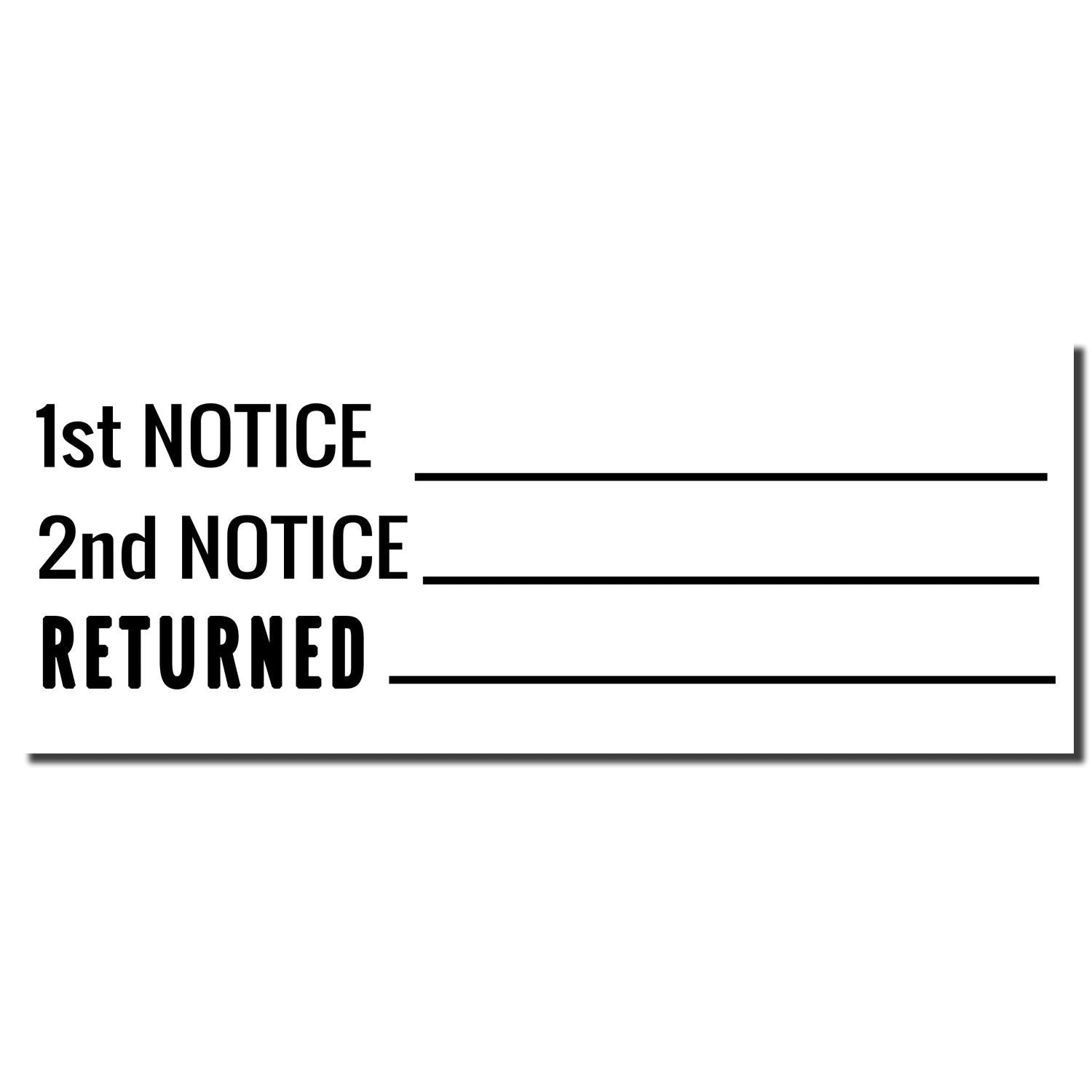 1st and 2nd notice returned stampreturned mail notice template for customer service and compliance.