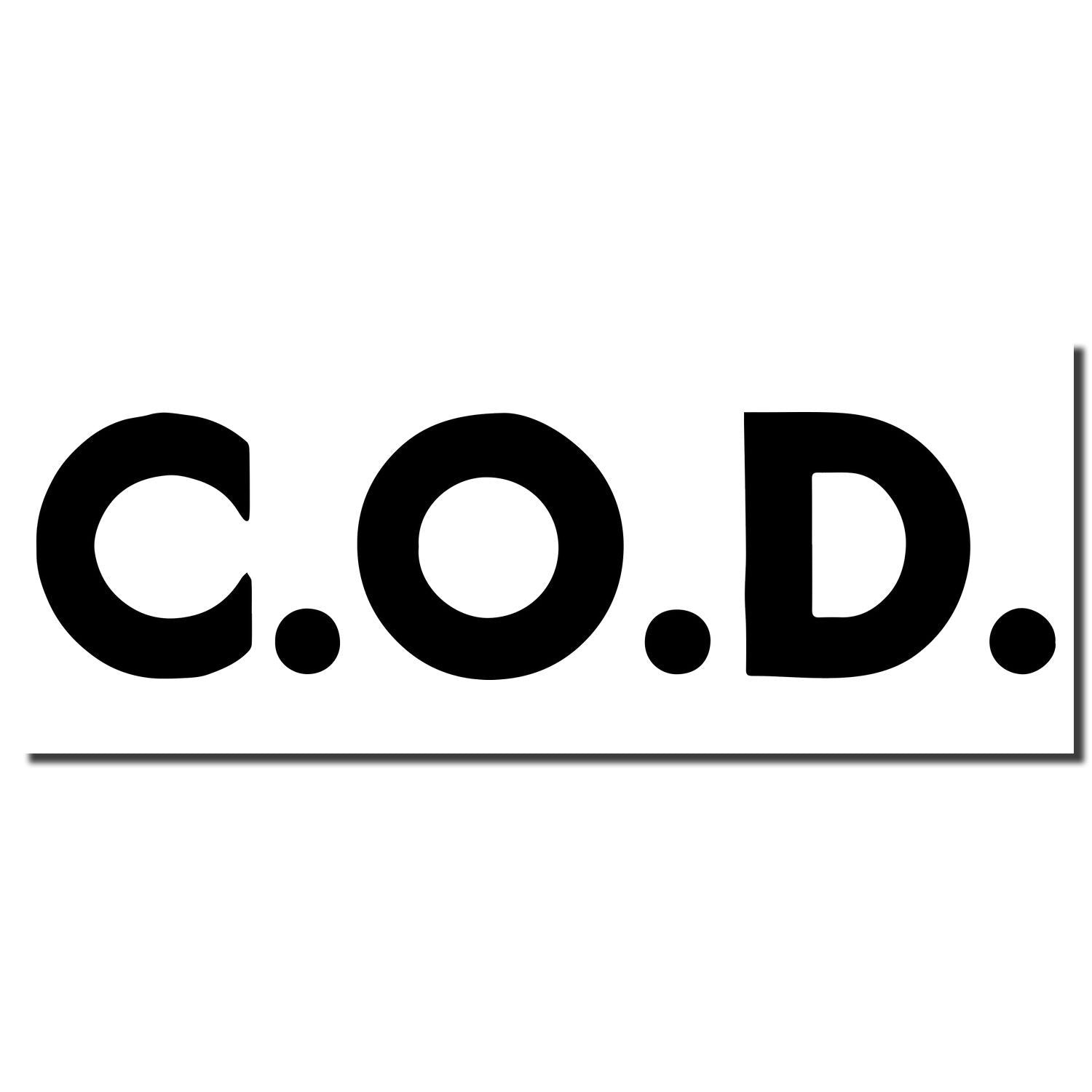 C.O.D. bold logo text on a white background, used for COD branding, product labeling, and marketing graphics.