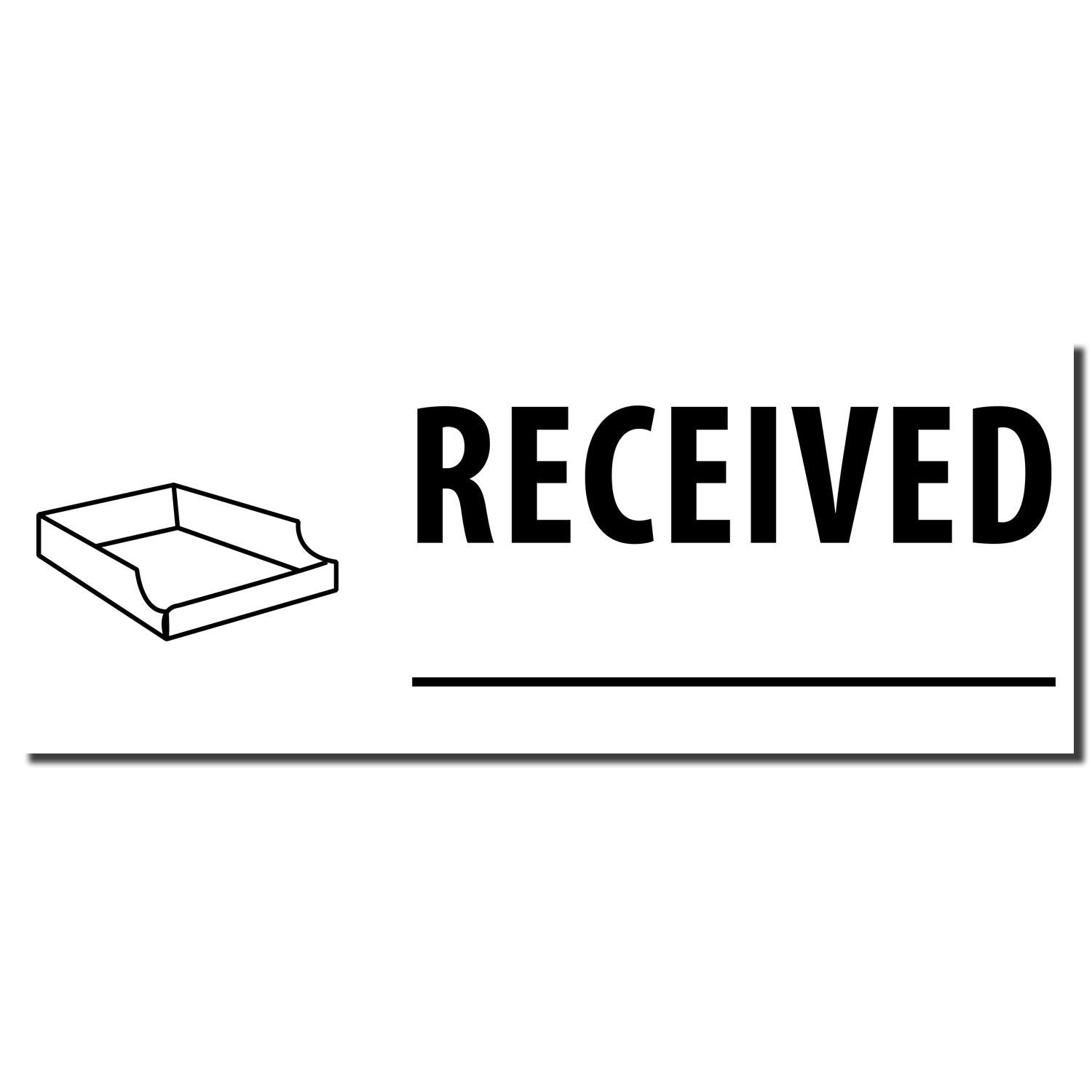 Received label with inbox tray icon on a white background.