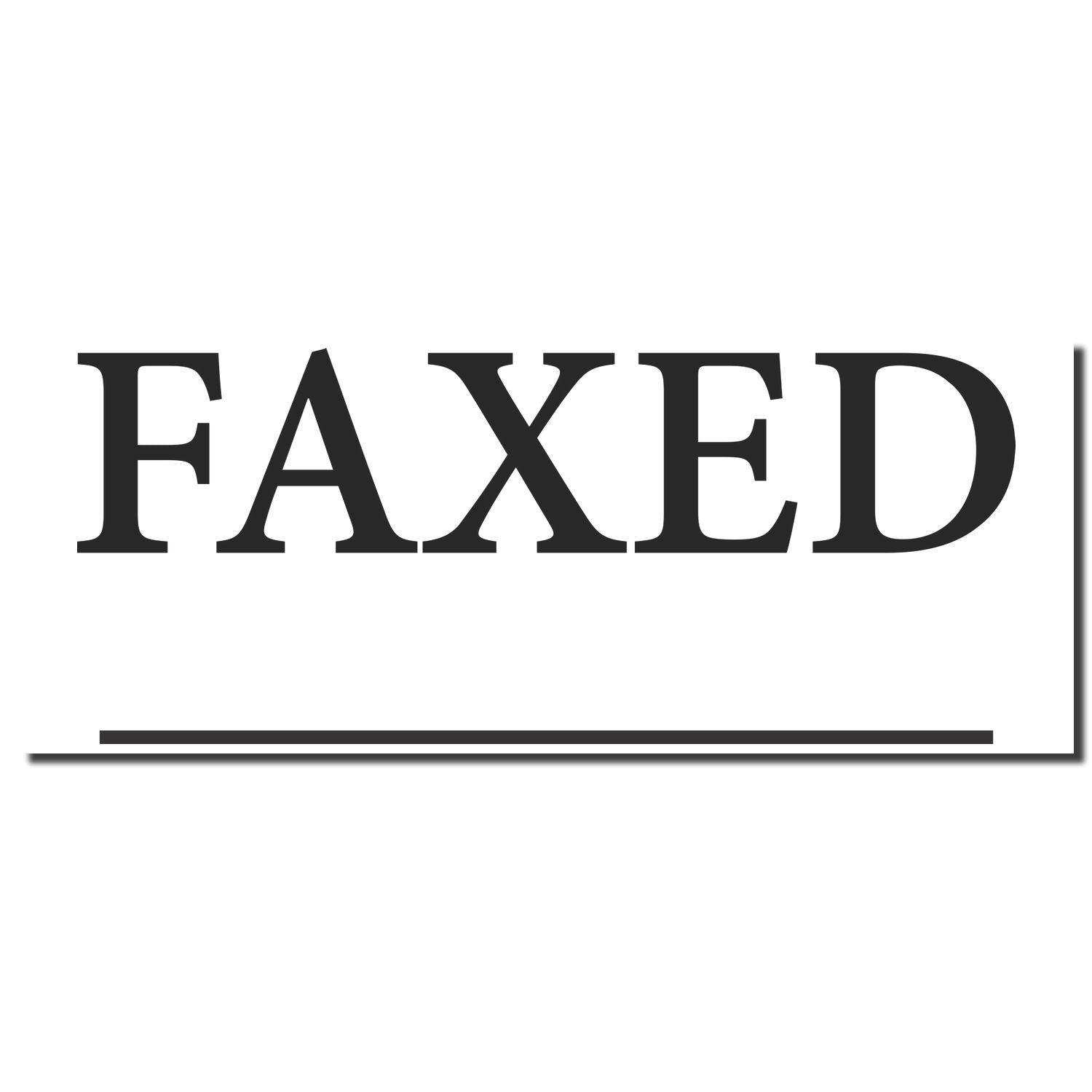 FAXIED wordmark logo in bold black letters on a white background, representing the FAXIED brand identity.