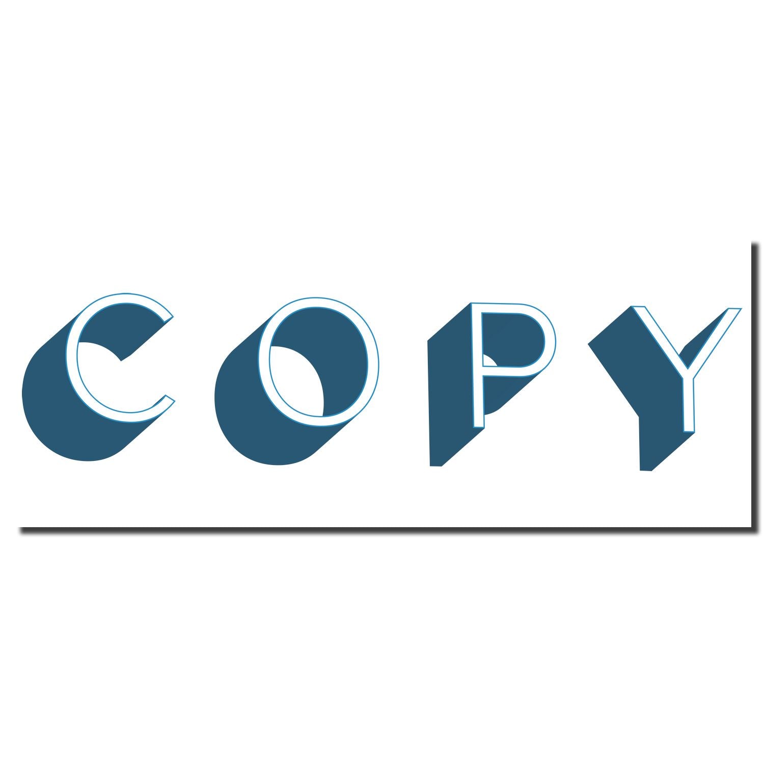 Stylized COPY typography in blue for content copying or copyright messaging on a website banner graphic.