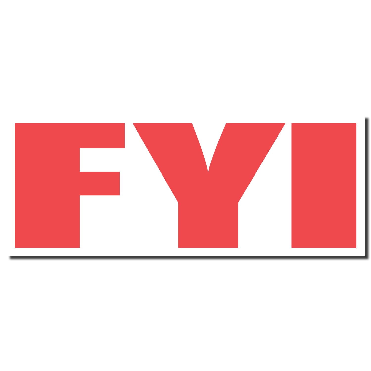 Red FY branding text on white background, promoting FY logo and company campaign identity.