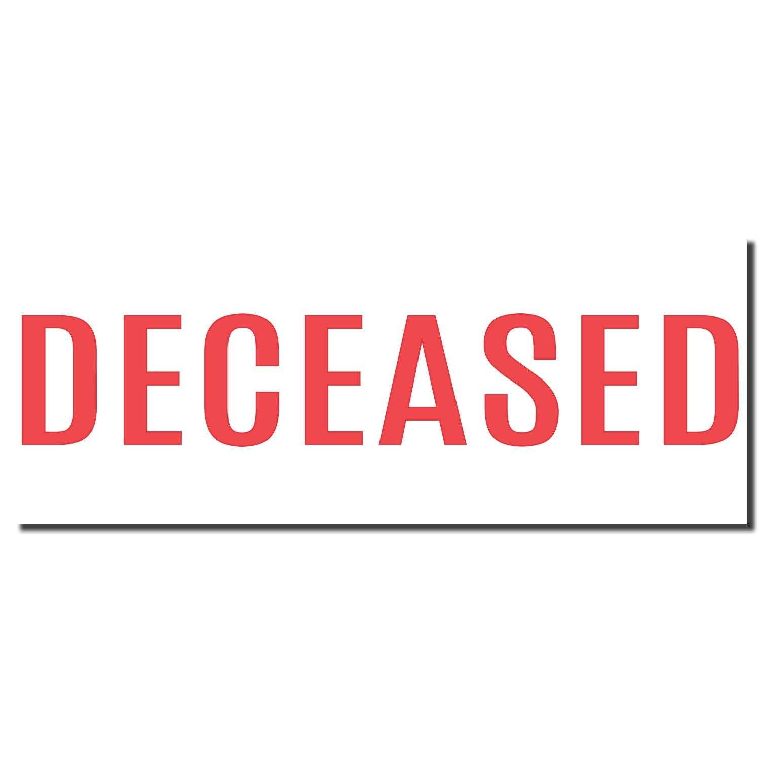 DECREASED red text on white background, labeling a decline or reduced amount.