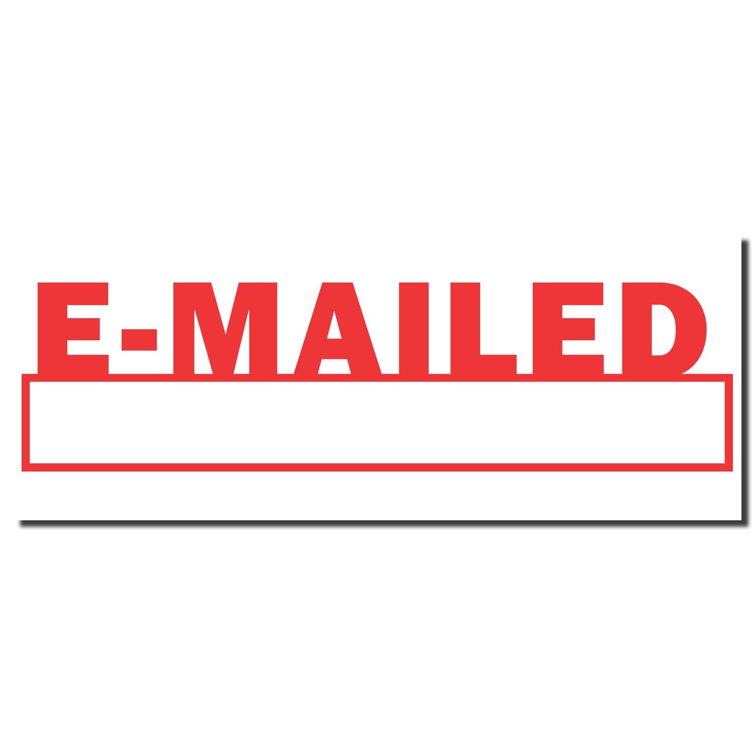 E-Mailer email marketing logo with red E-MAILER text and blank banner for newsletter signup or campaign content.