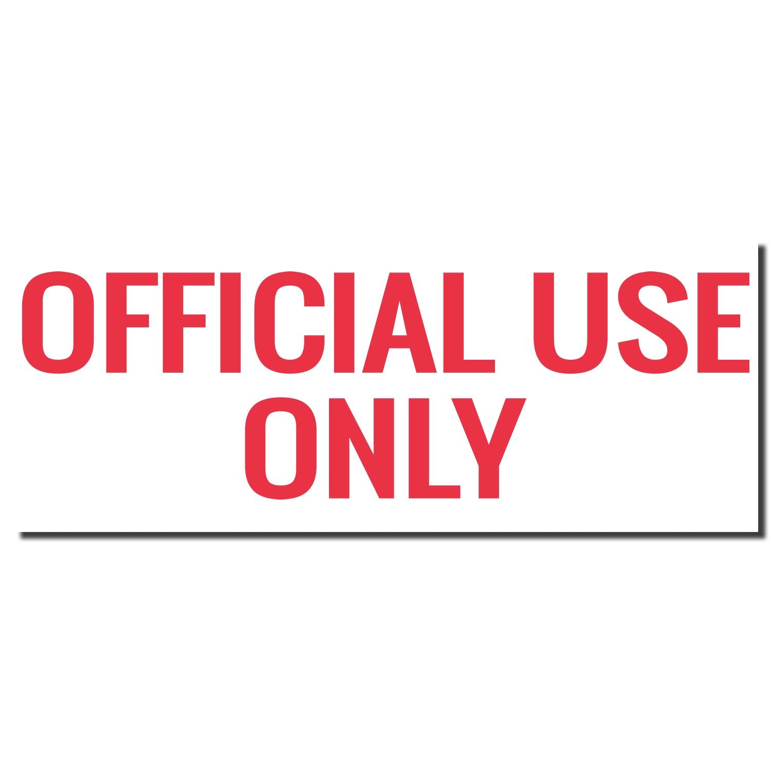Official Use Only stamp sign with bold red text for document confidentiality and restricted access.