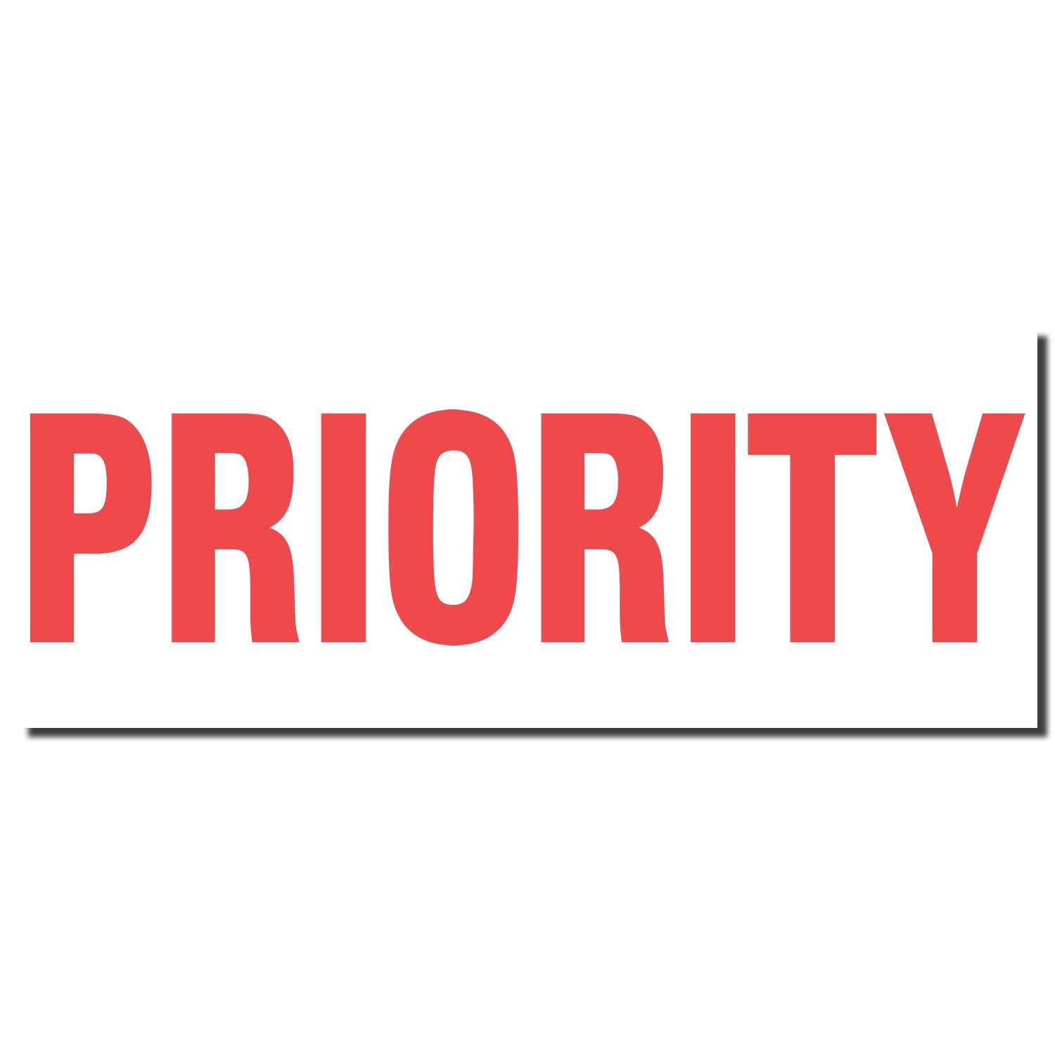 Priority label graphic with bold red PRIORITY text on white background for urgent shipping.