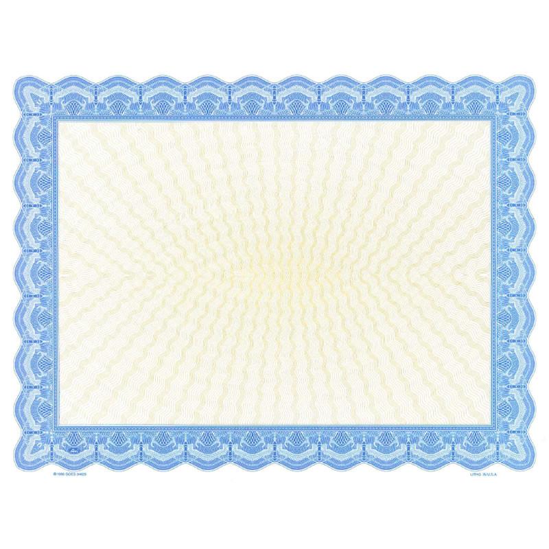 Goes 34625 Blank Certificate Paper Main Picture