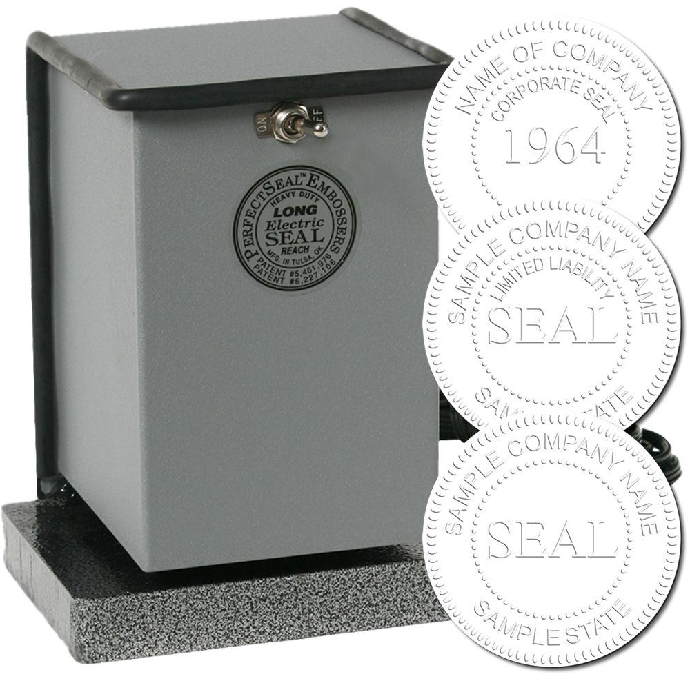 Heavy Duty Long Reach Electric Corporate Seal Embosser Main Image
