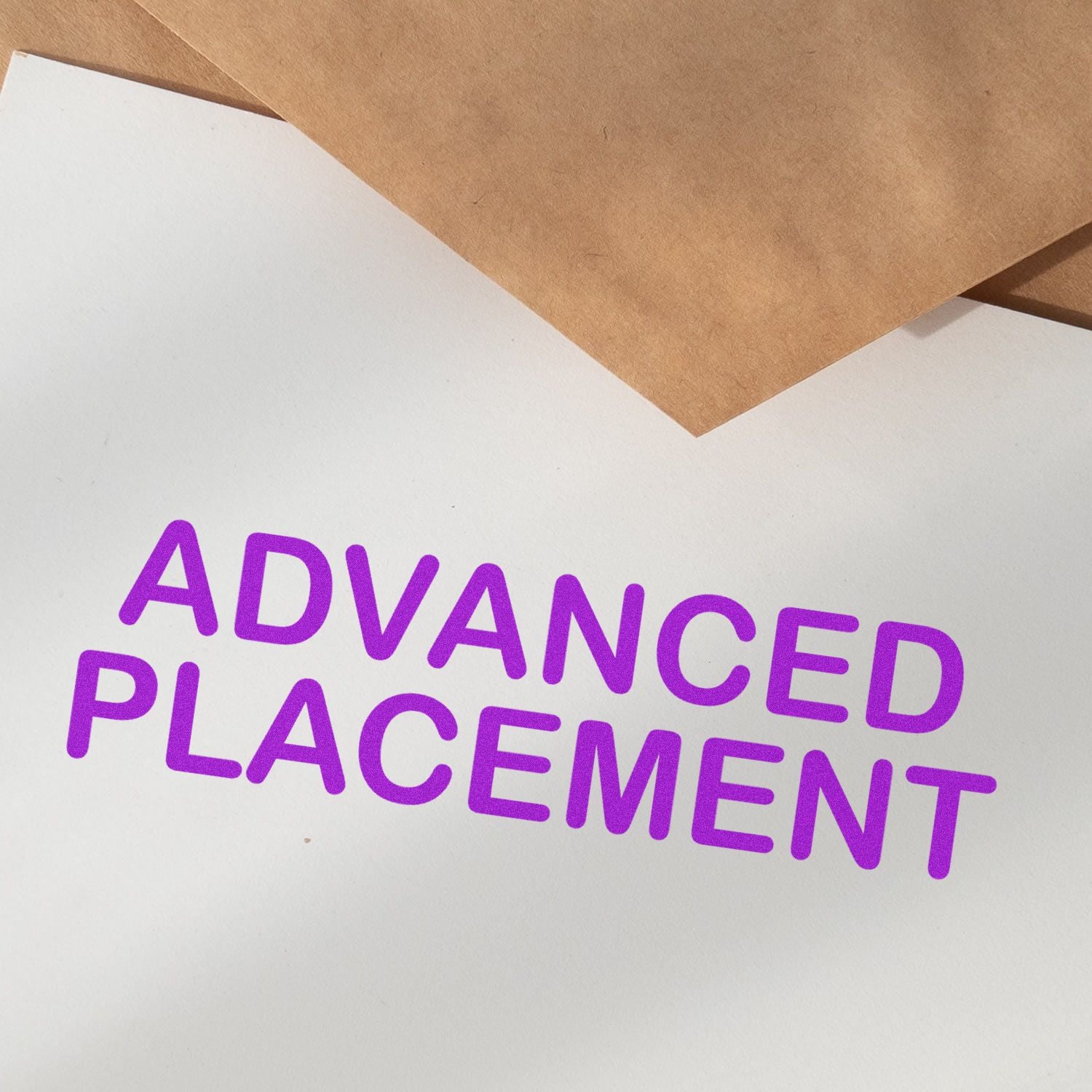 Advanced Placement (AP) program promotion with purple Advanced Placement text on white background, for education and school admissions