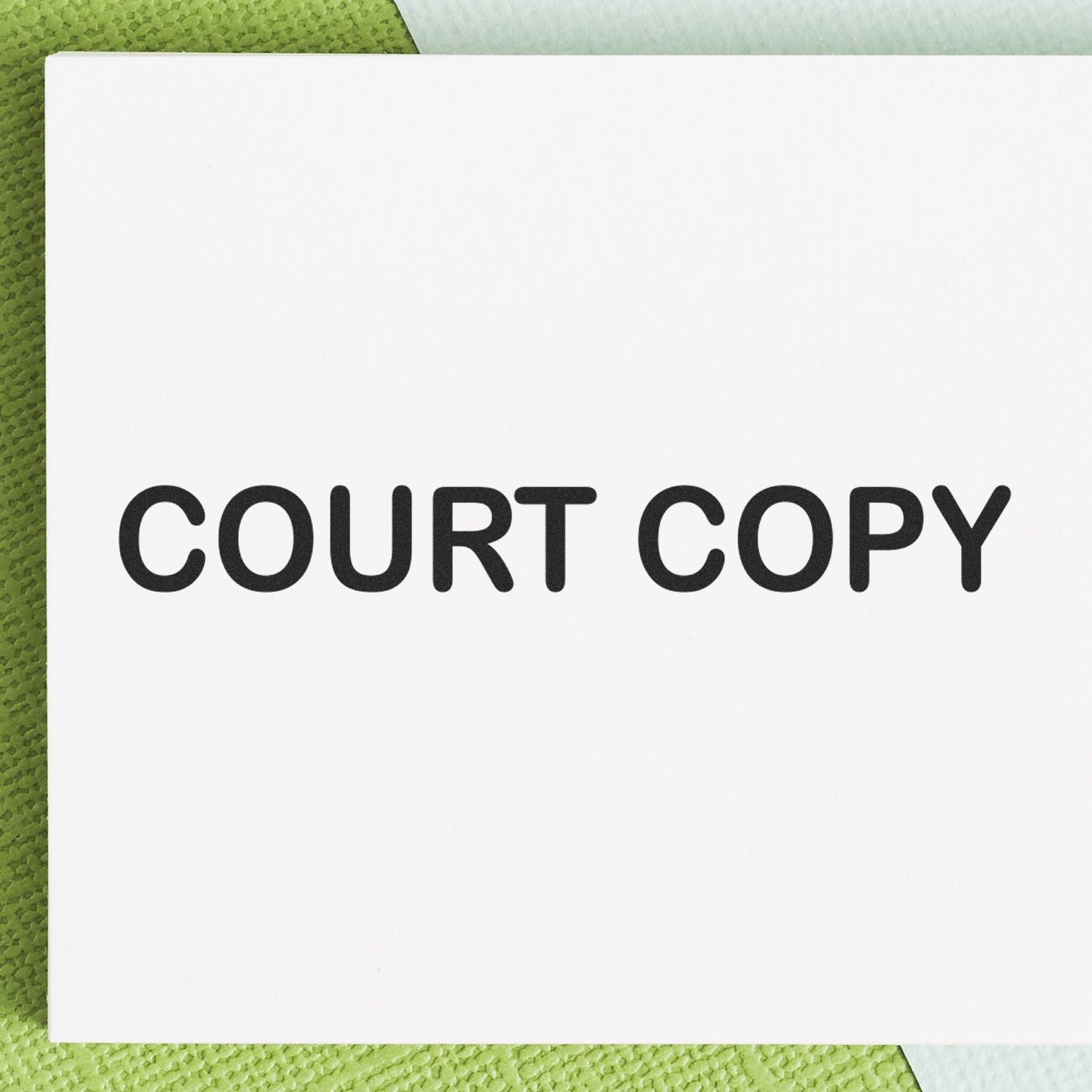 Court Copy Rubber Stamp