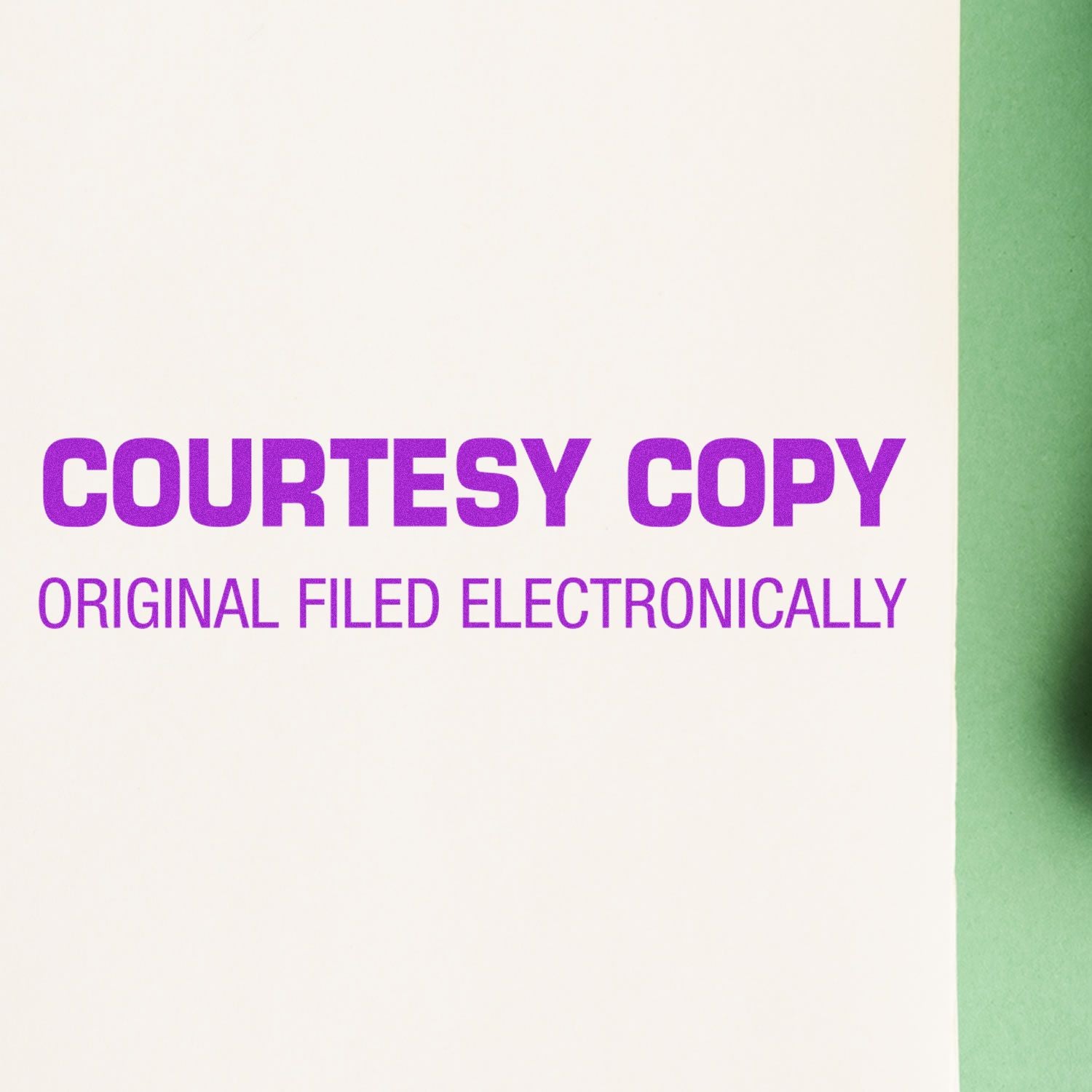 Courtesy Copy Original Filed Electronically Rubber Stamp