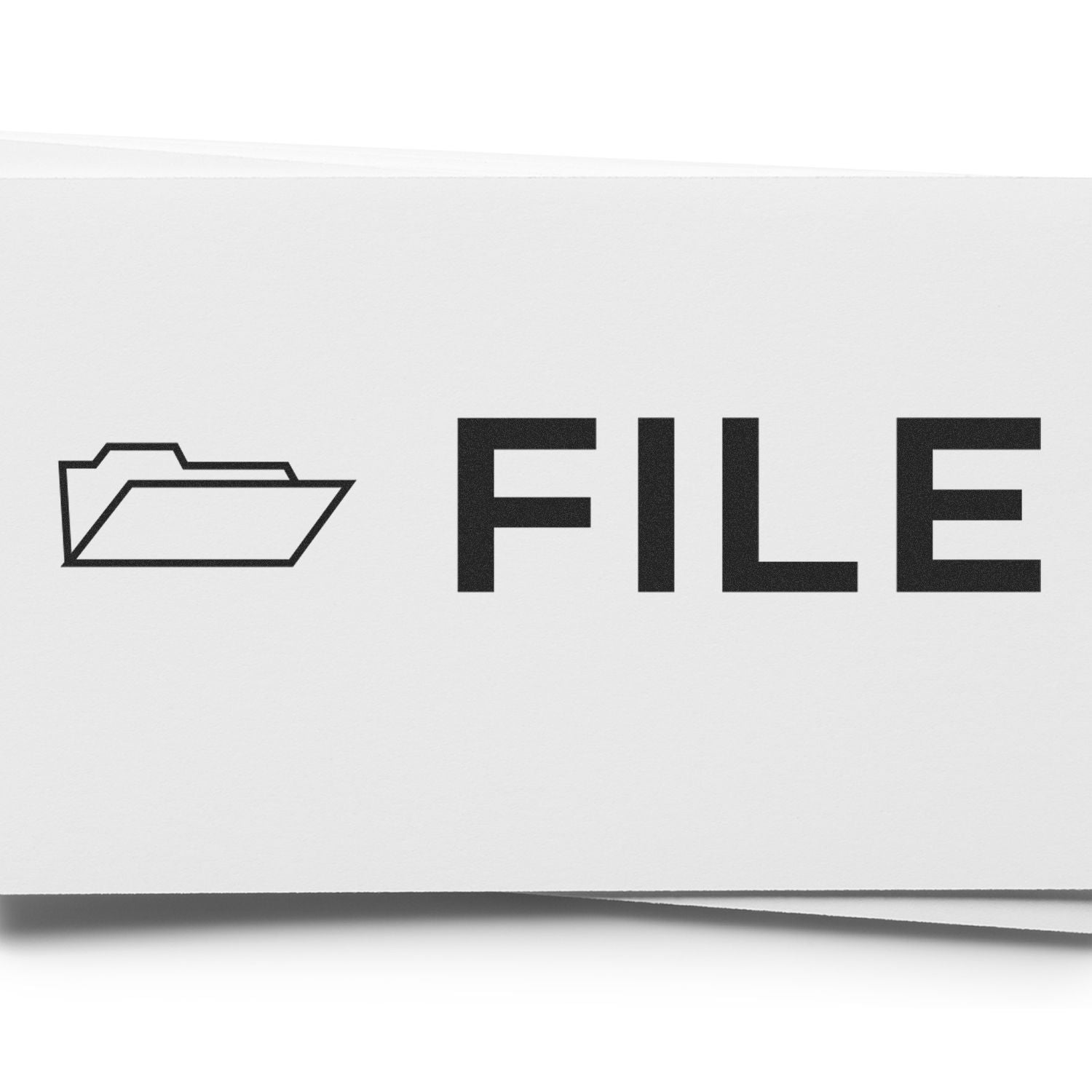 File folder icon with the word FILE on a white background.