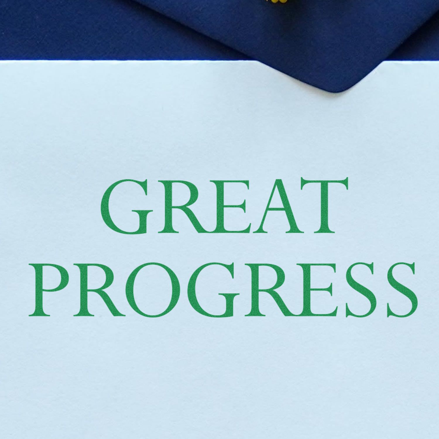 Great Progress typography on a clean background, motivational quote design for goal setting, success, and personal growth.