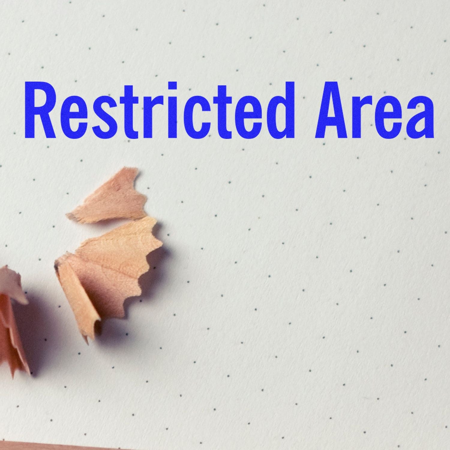 Restricted Area warning text on white background, indicating secure access zone with limited entry for safety and compliancepersonnel only.