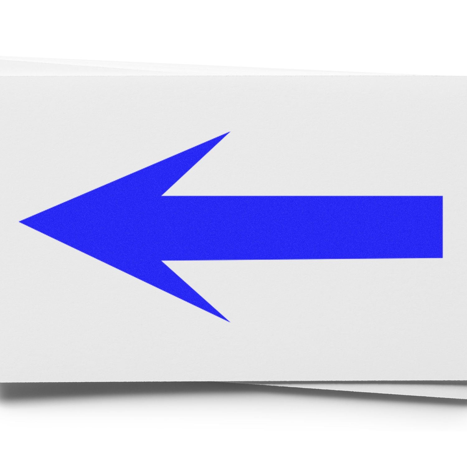 Blue left arrow icon on white background, simple navigation symbol for back or previous direction.