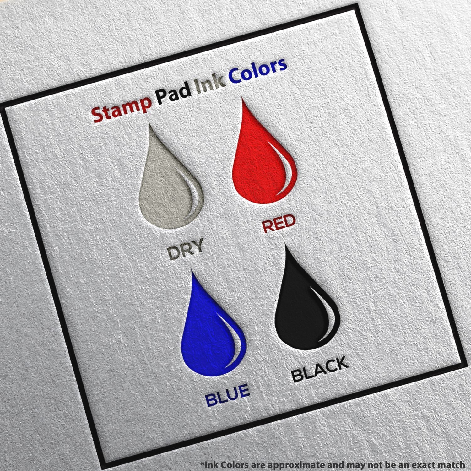 Stamp Pad Ink Colors